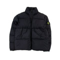 Stone Island 40623 Garment Dyed Crinkle Reps Recycled Nylon Down Black V0029