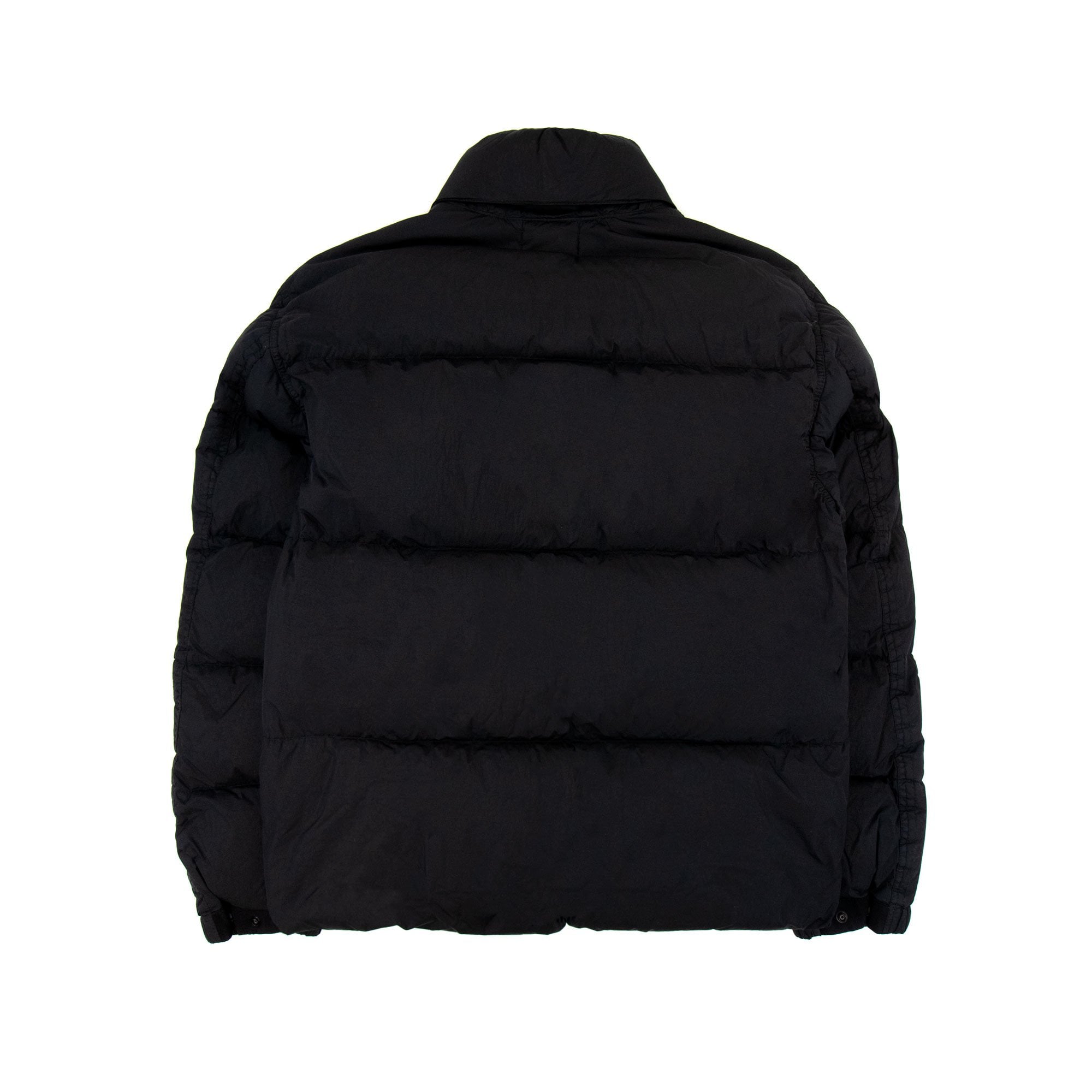 Stone Island 40623 Garment Dyed Crinkle Reps Recycled Nylon Down Black V0029
