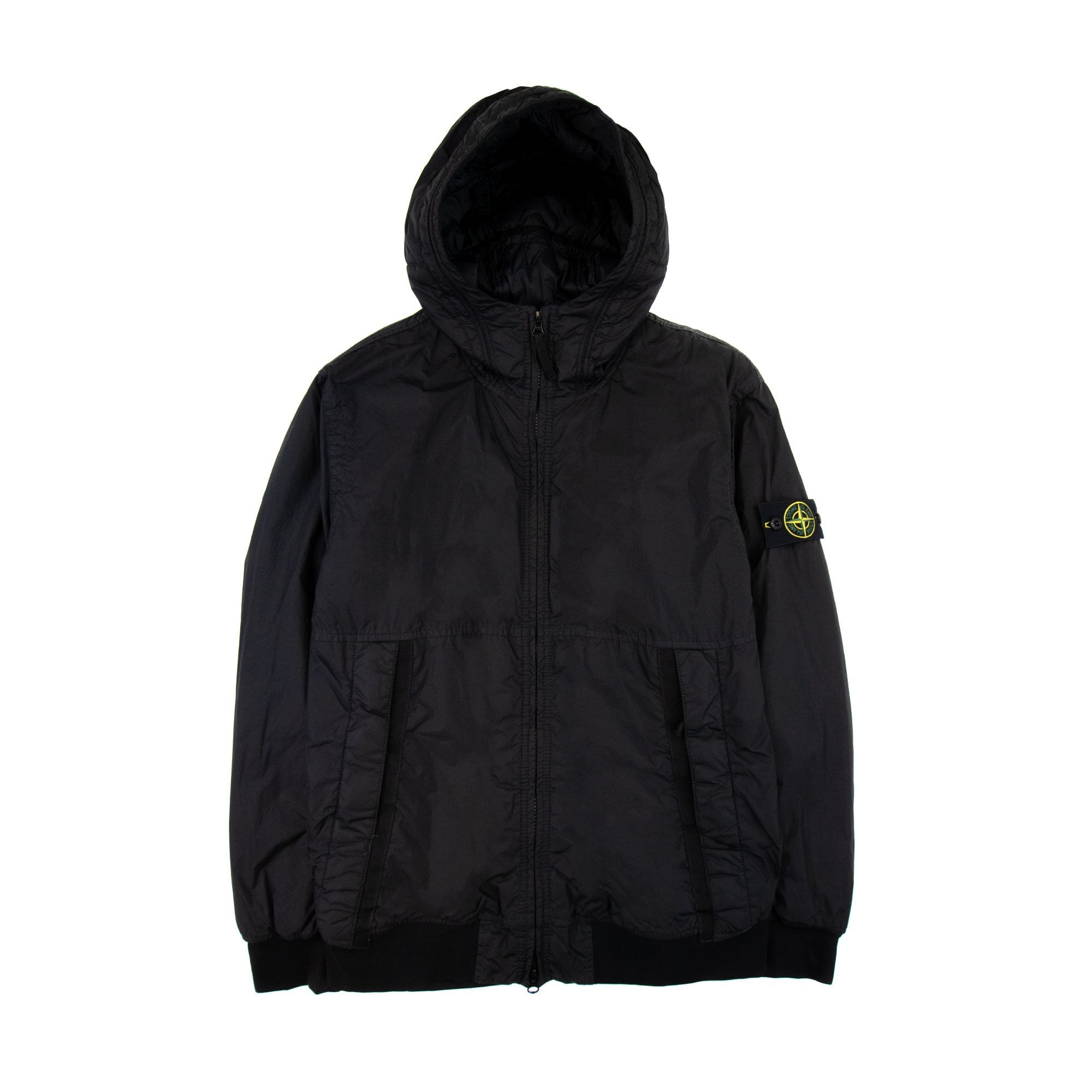 Stone Island 40823 Garment Dyed Crinkle Reps Recycled Nylon With Primaloft®-tc Black V0029