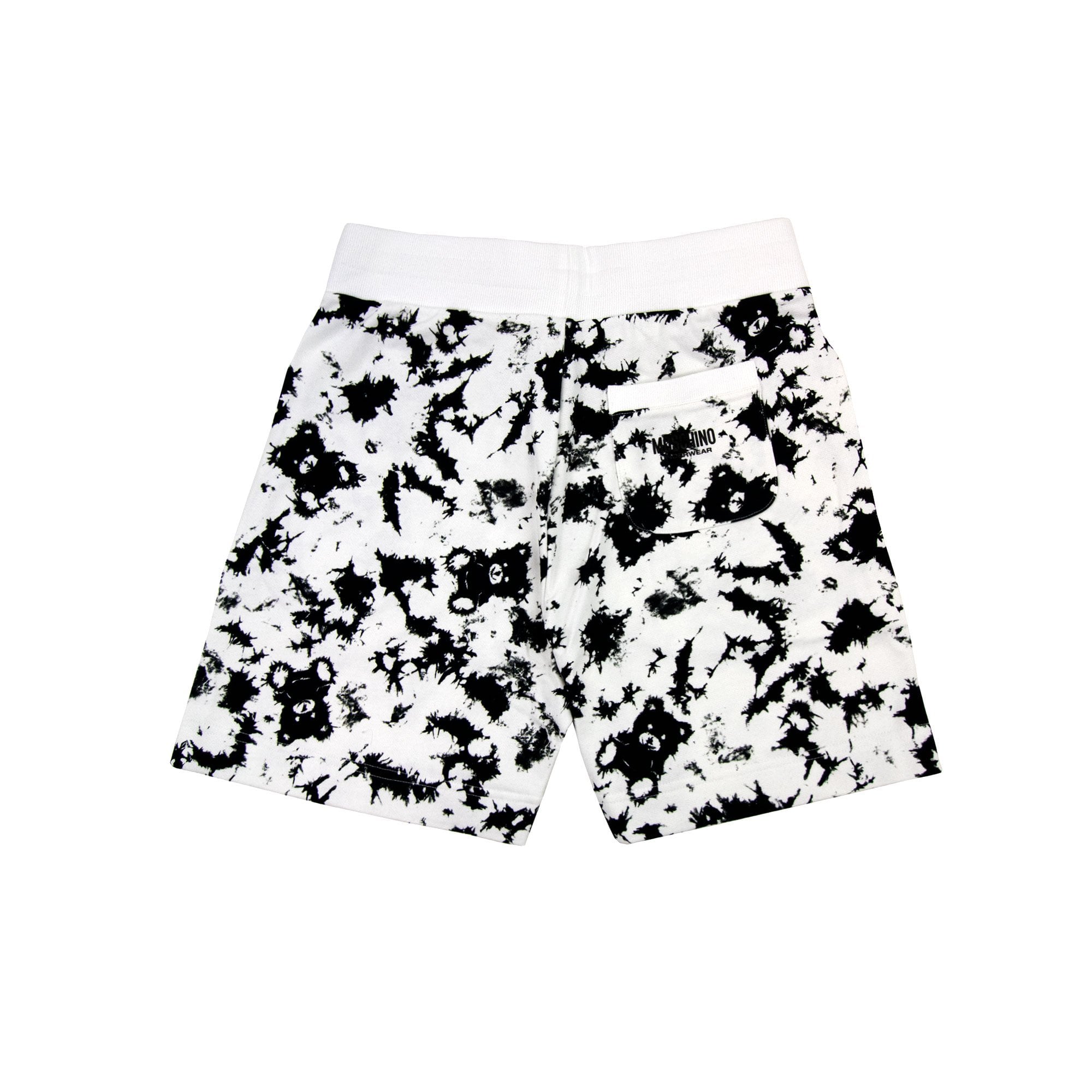 Moschino Underwear Paint Bear Tape Shorts White/black 1555