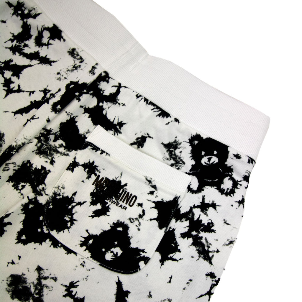 Moschino Underwear Paint Bear Tape Shorts White/black 1555