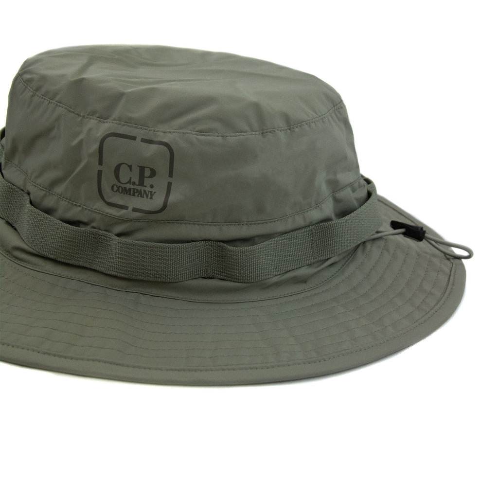 Cp Company Metropolis Series Baffled Bucket Hat Silver Sage 335