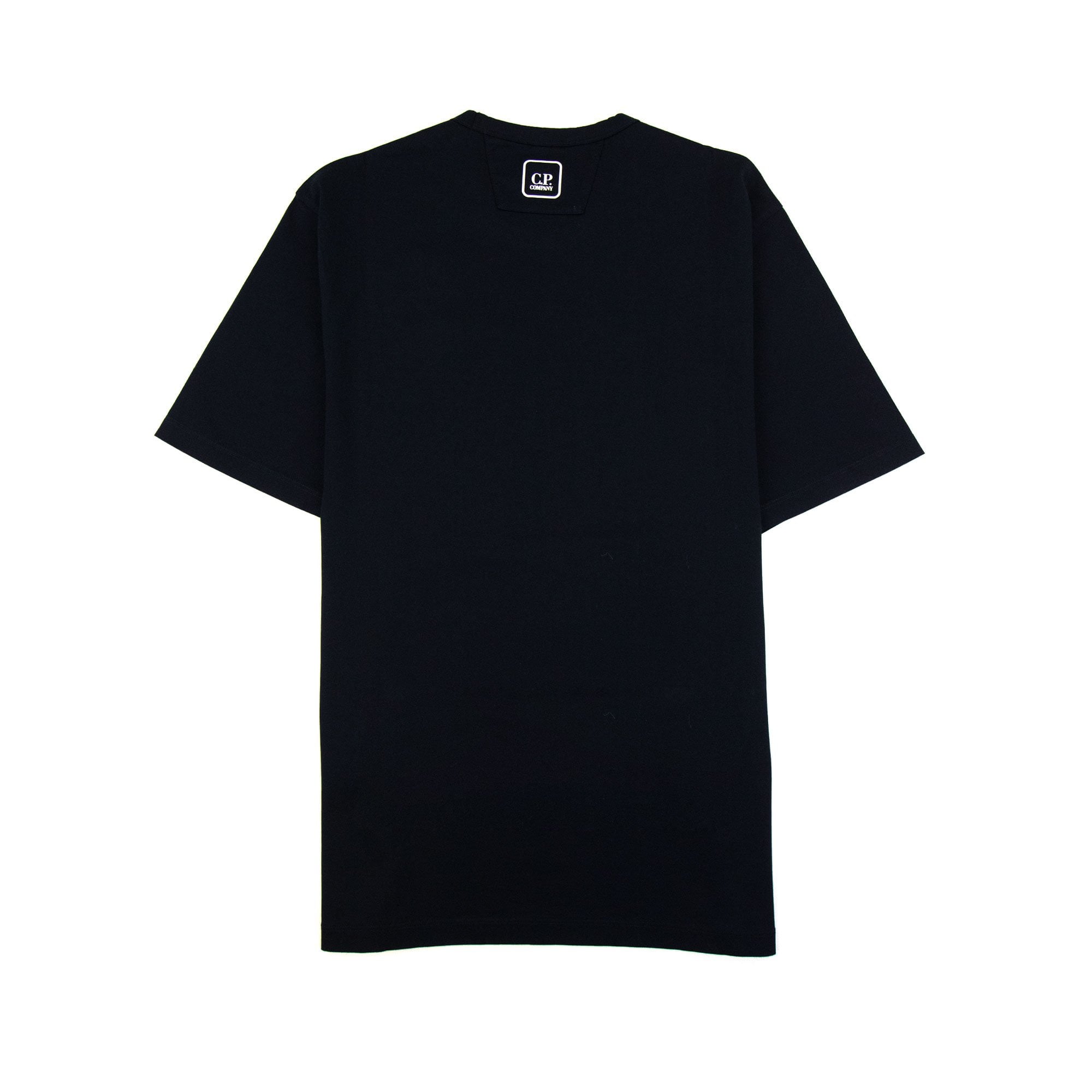 Cp Company Metropolis Series Mercerized Jersey Logo Print T Shirt Navy 888
