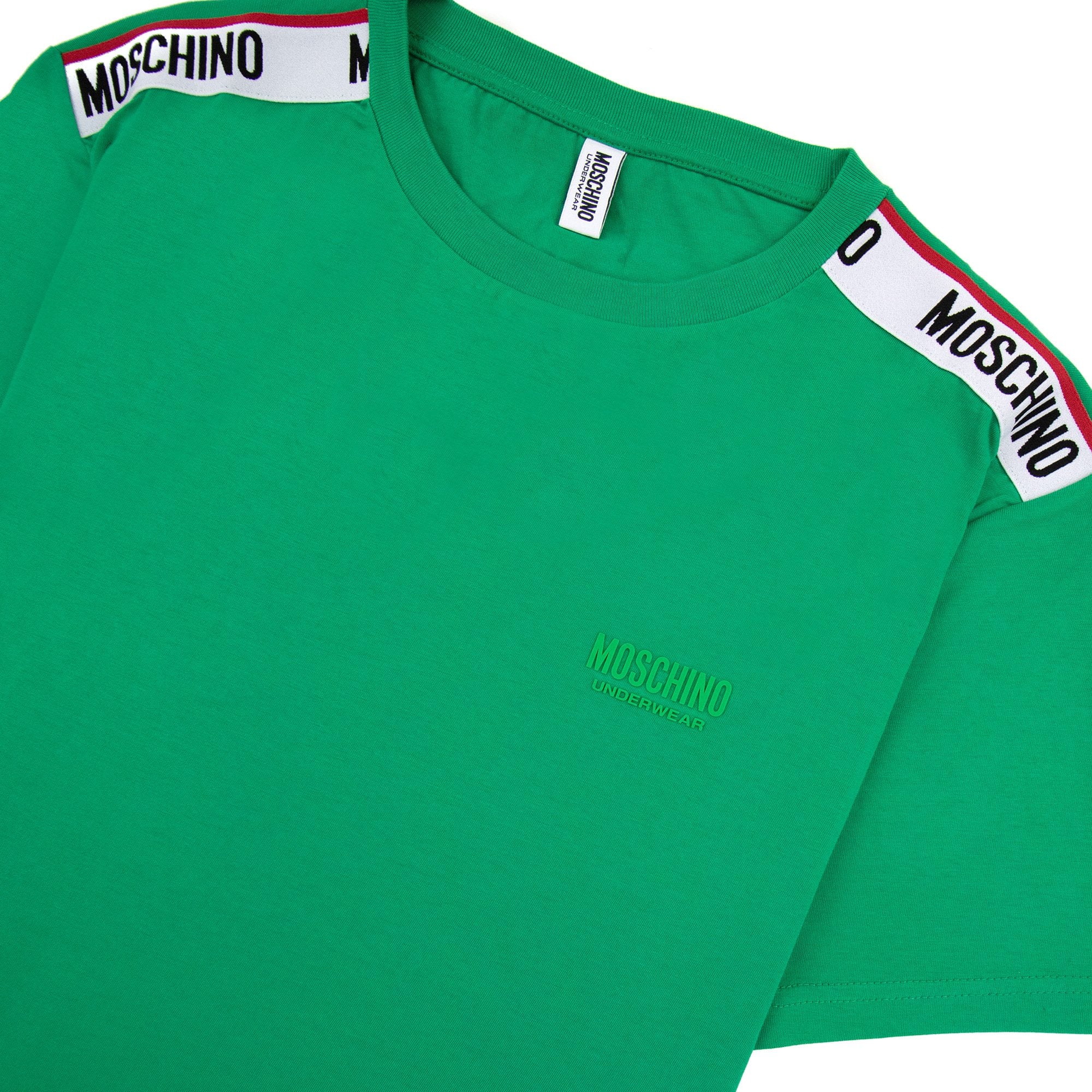 Moschino Underwear Tape Logo T-shirt Green