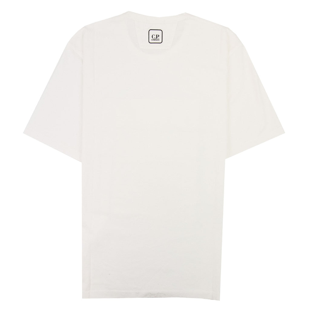 Cp Company Metropolis Series Mercerized Jersey Logo Print T Shirt White 101