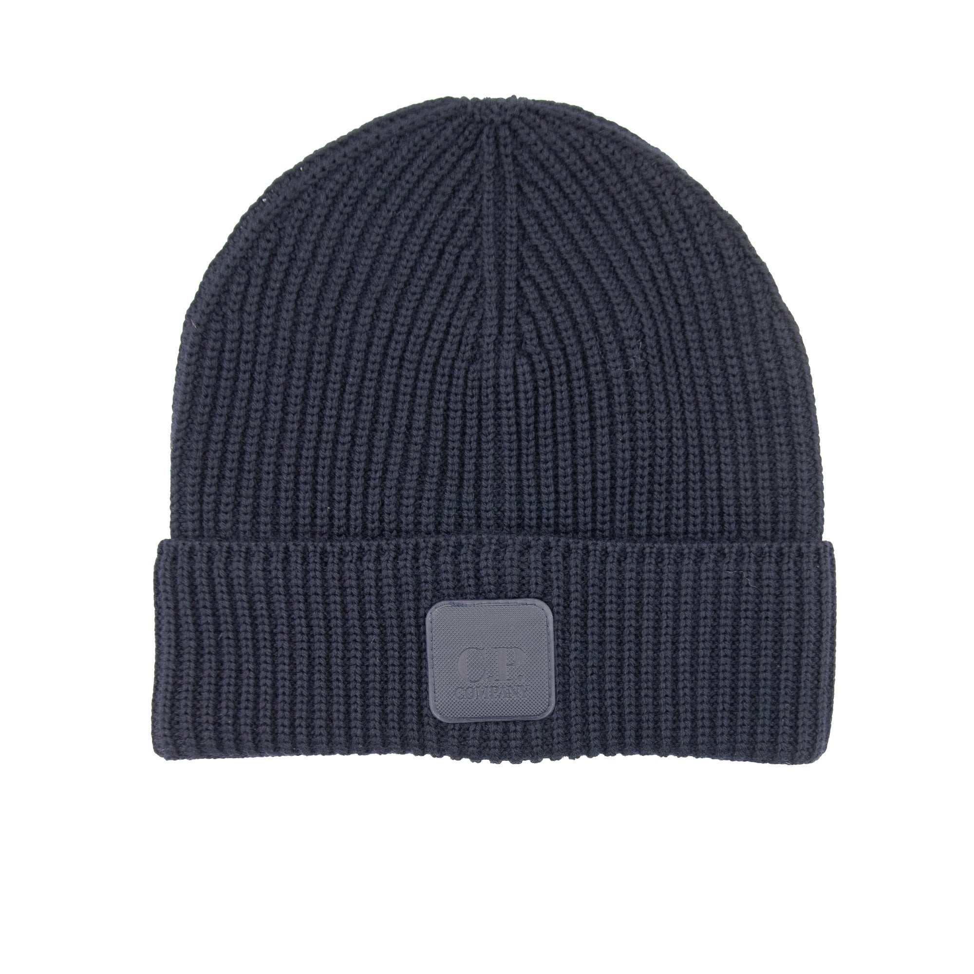 Cp Company Metropolis Series Extrafine Merino Wool Logo Beanie Navy 888