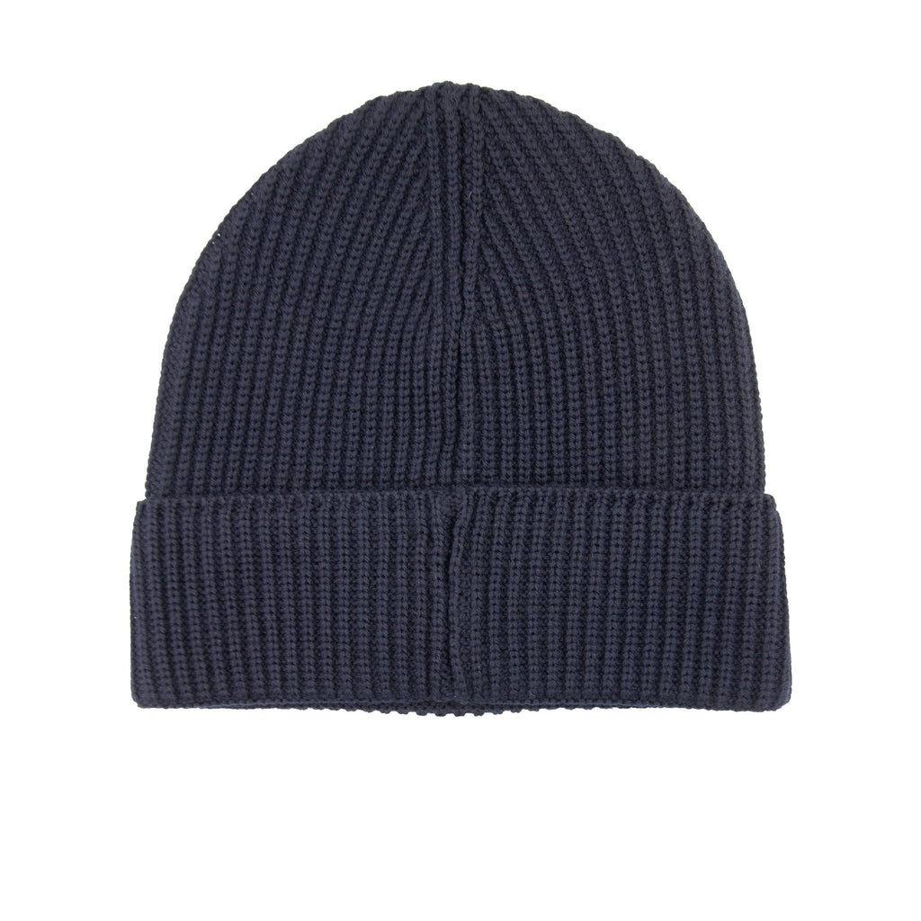 Cp Company Metropolis Series Extrafine Merino Wool Logo Beanie Navy 888