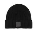 Cp Company Metropolis Series Extrafine Merino Wool Logo Beanie Black 999