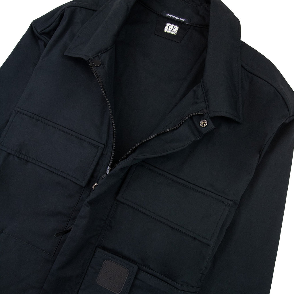 Cp Company Metropolis Series Gabardine Pocket Shirt Black 999