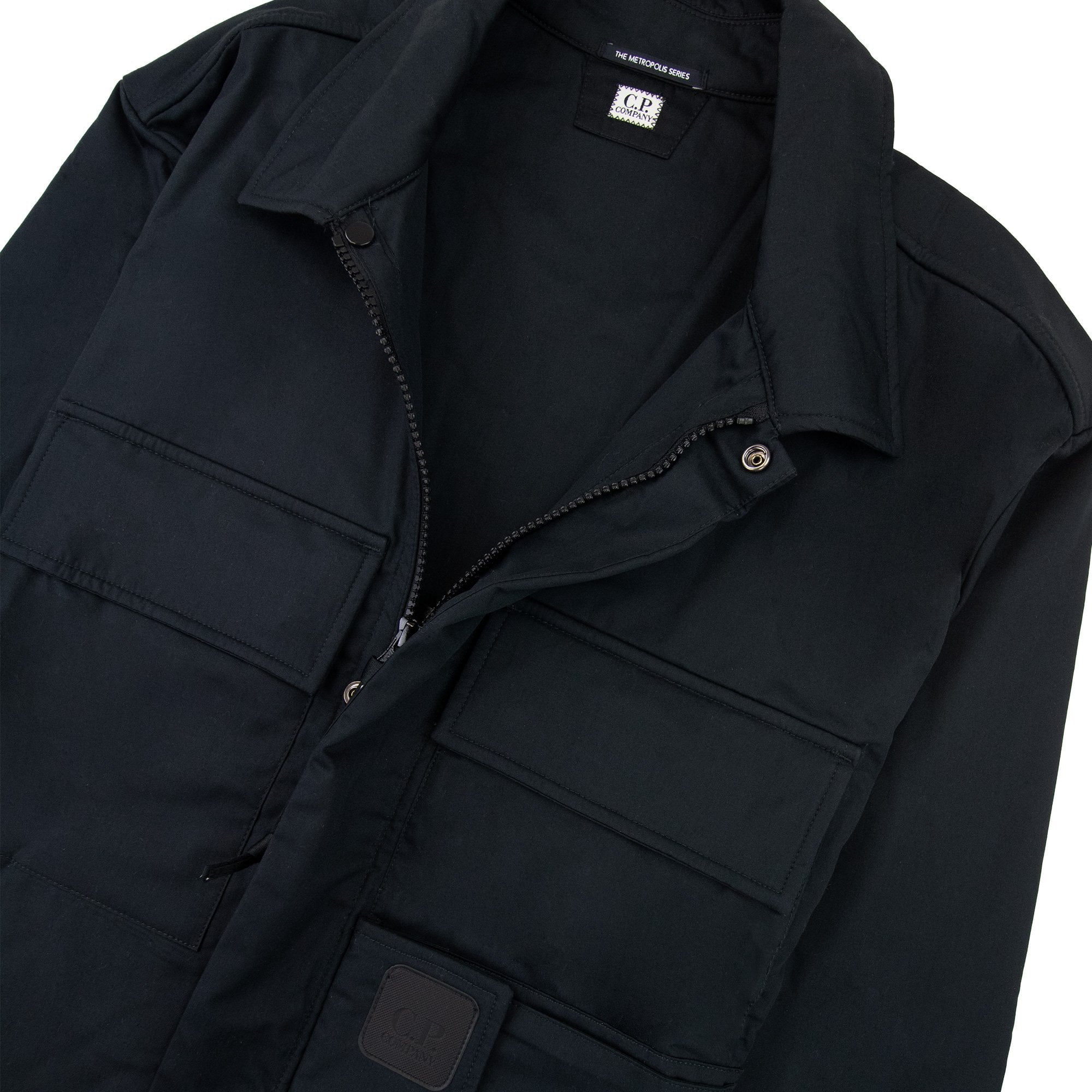 Cp Company Metropolis Series Gabardine Pocket Shirt Black 999