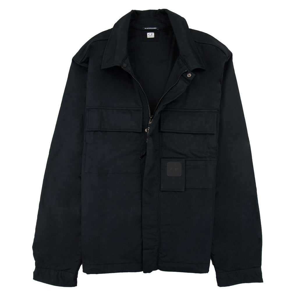 Cp Company Metropolis Series Gabardine Pocket Shirt Black 999