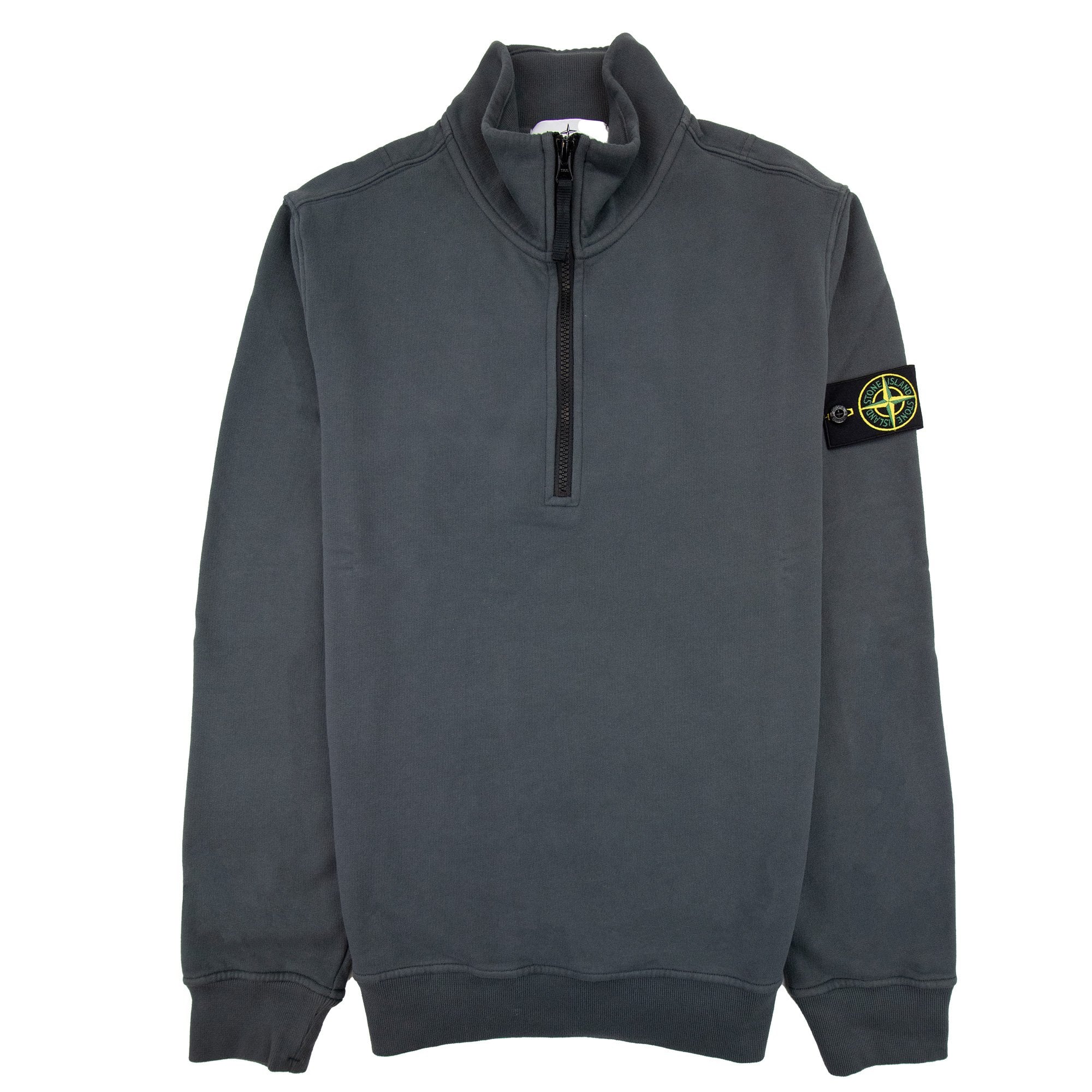 Stone Island 62720 1/4 Zip Sweatshirt Grey V0062