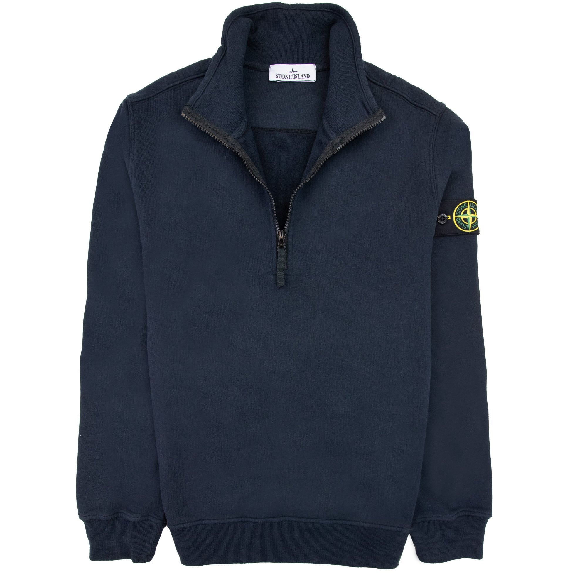 Stone Island 62720 1/4 Zip Sweatshirt Navy Blue V0020