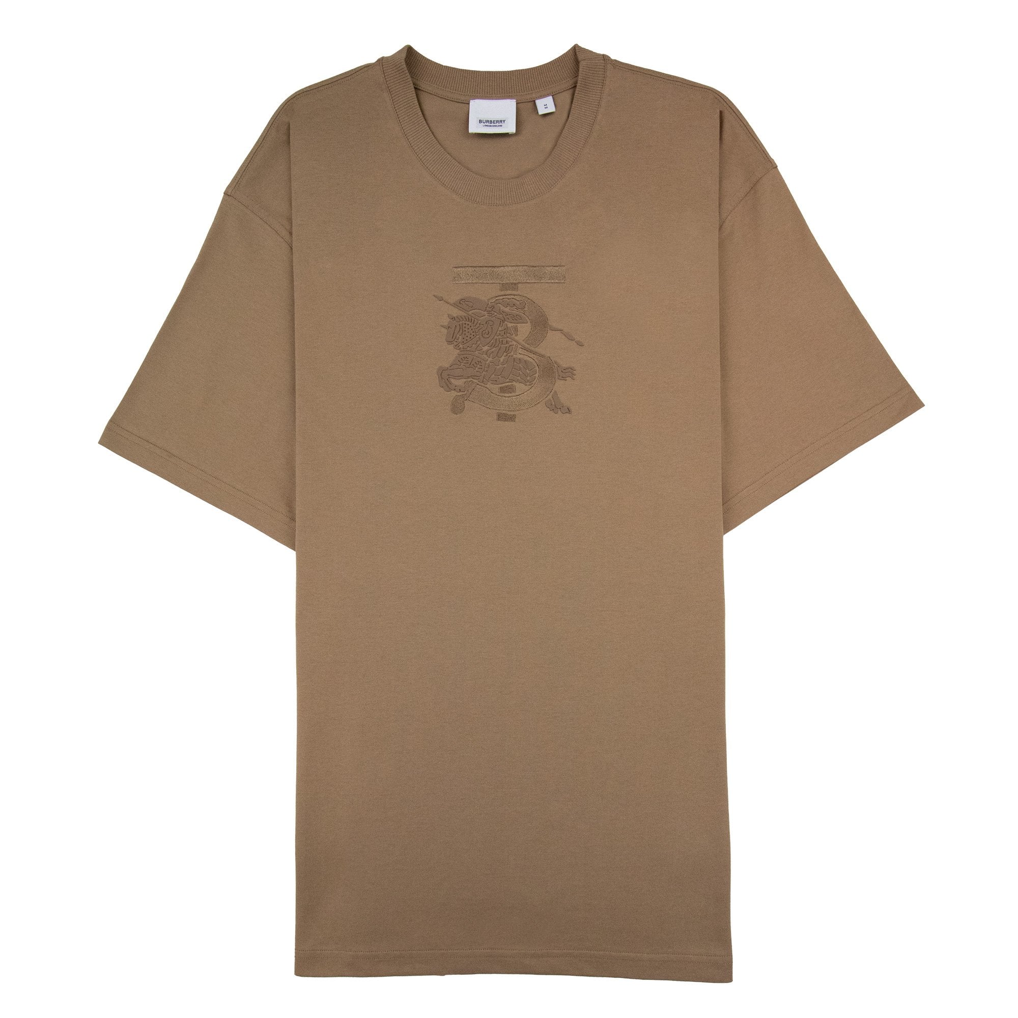 Burberry Tristan Embroidered Ekd T-shirt Camel