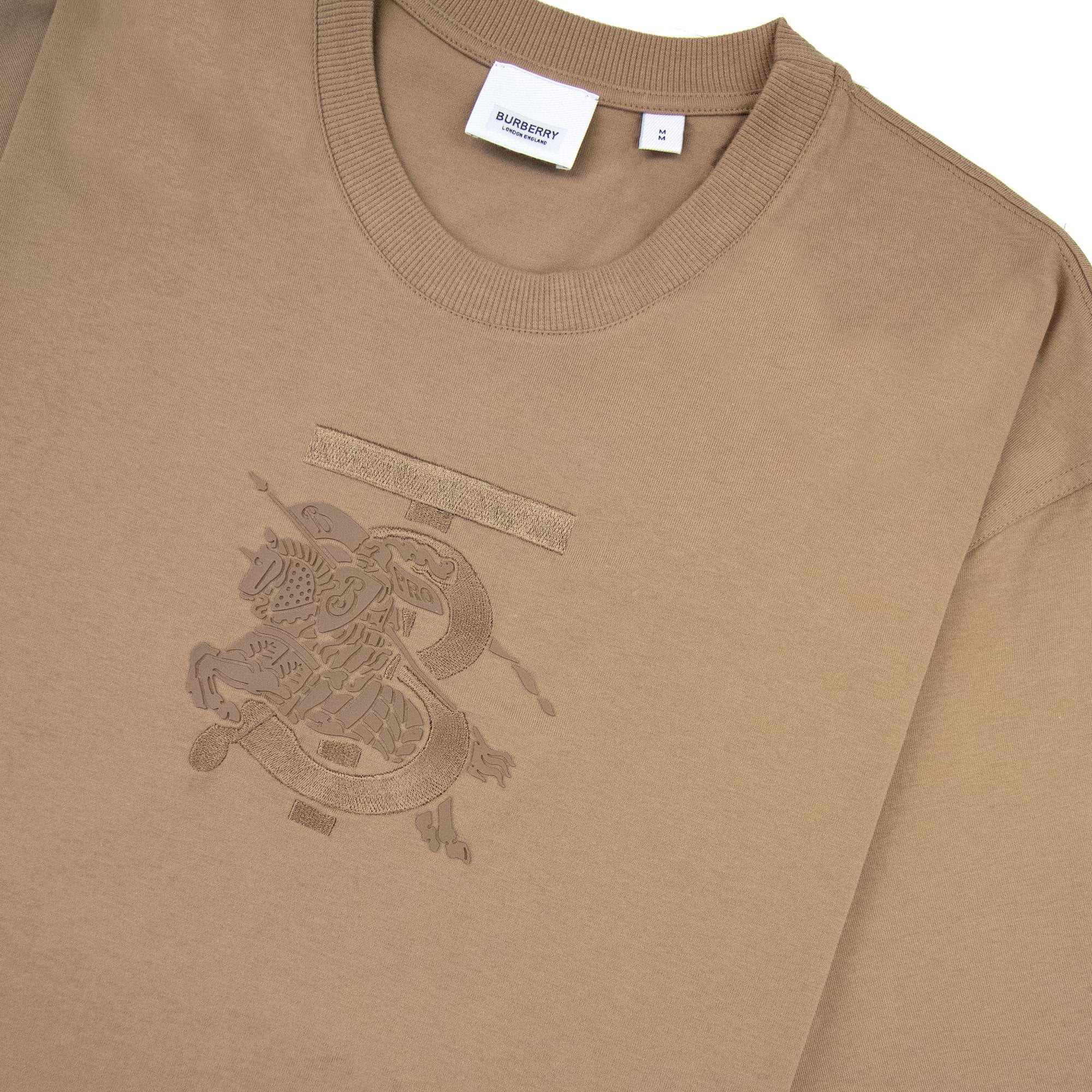 Burberry Tristan Embroidered Ekd T-shirt Camel | ONU – Onu