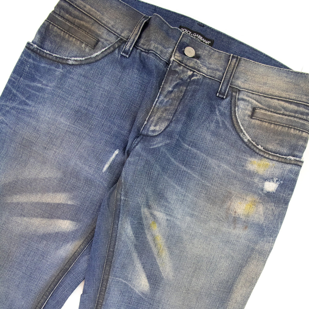 Dolce & Gabbana 14 Classic Straight Leg Denim Jeans Dark Denim
