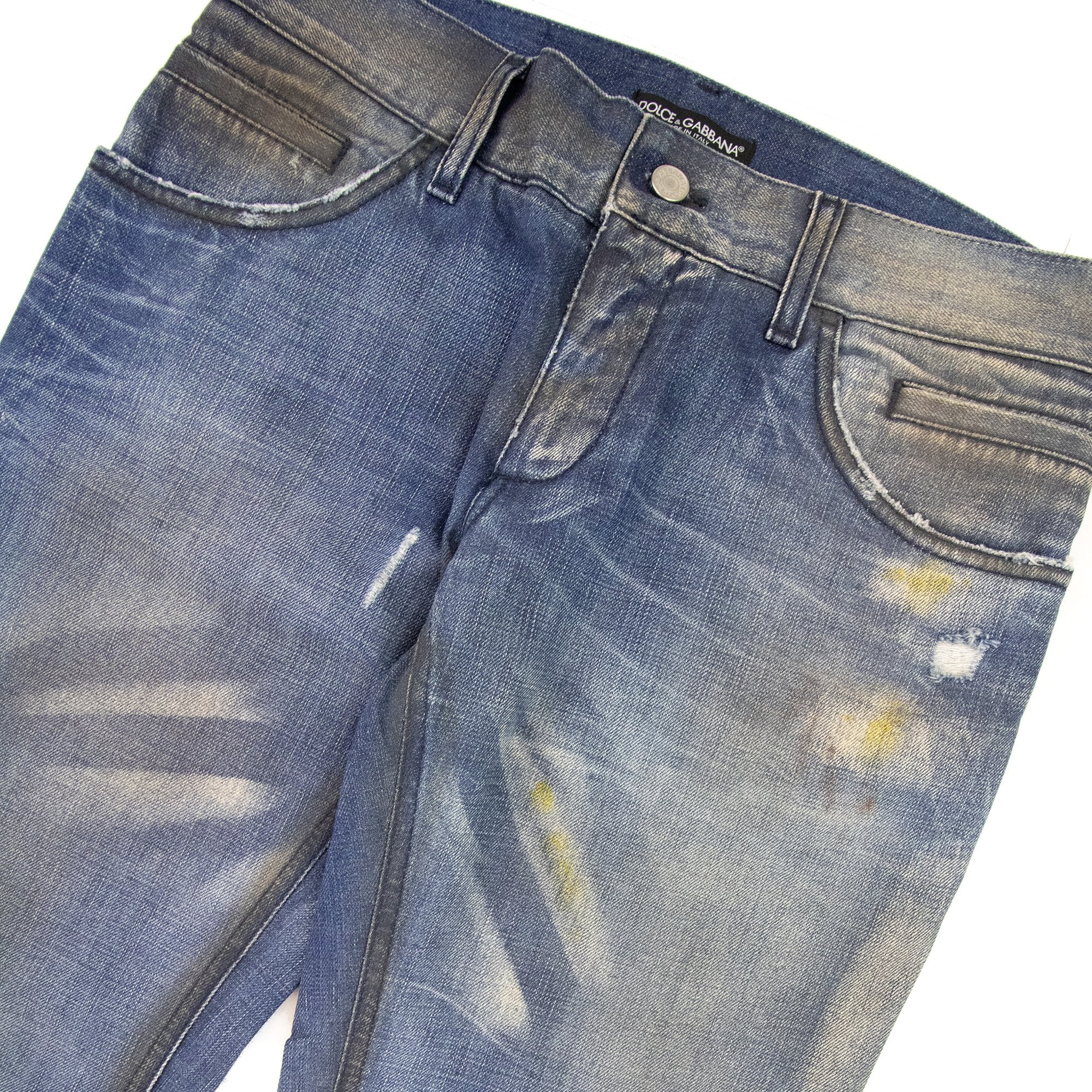 Dolce & Gabbana 14 Classic Straight Leg Denim Jeans Dark Denim