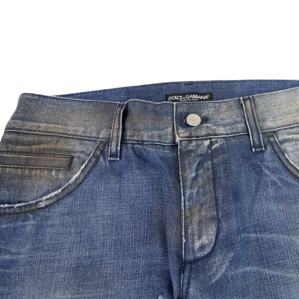 Dolce & Gabbana 14 Classic Straight Leg Denim Jeans Dark Denim