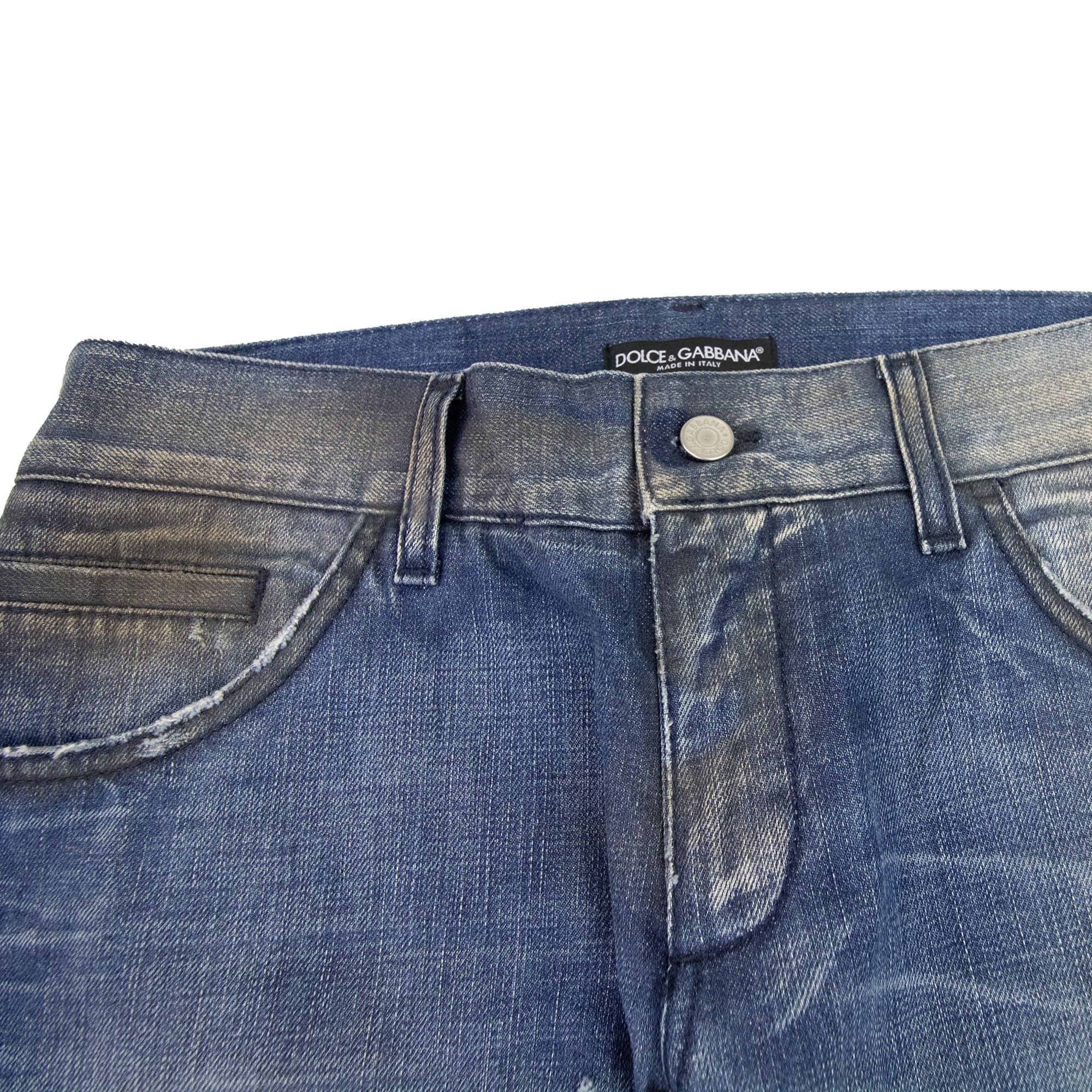 Dolce & Gabbana 14 Classic Straight Leg Denim Jeans Dark Denim