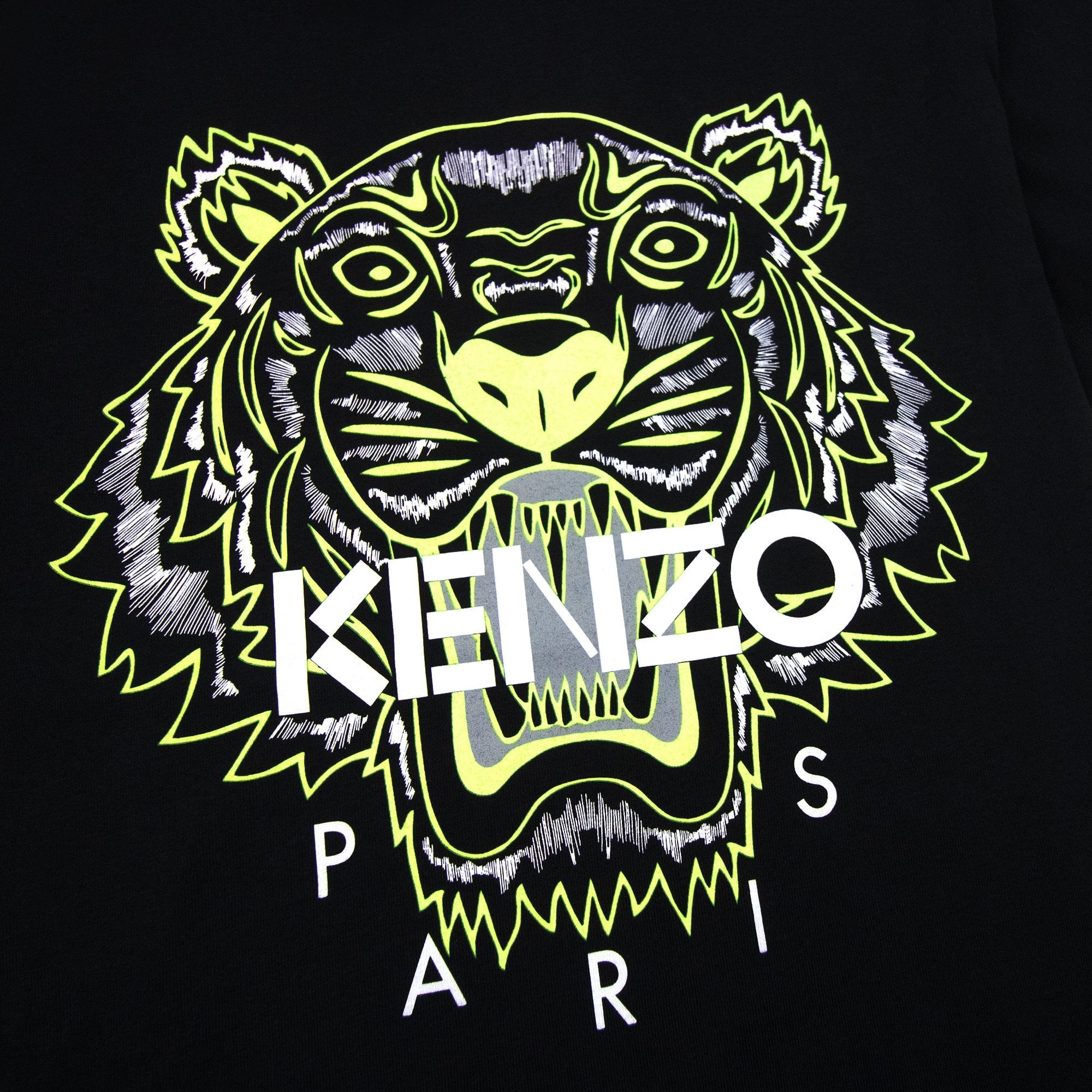 Kenzo Tiger T-shirt Black/neon