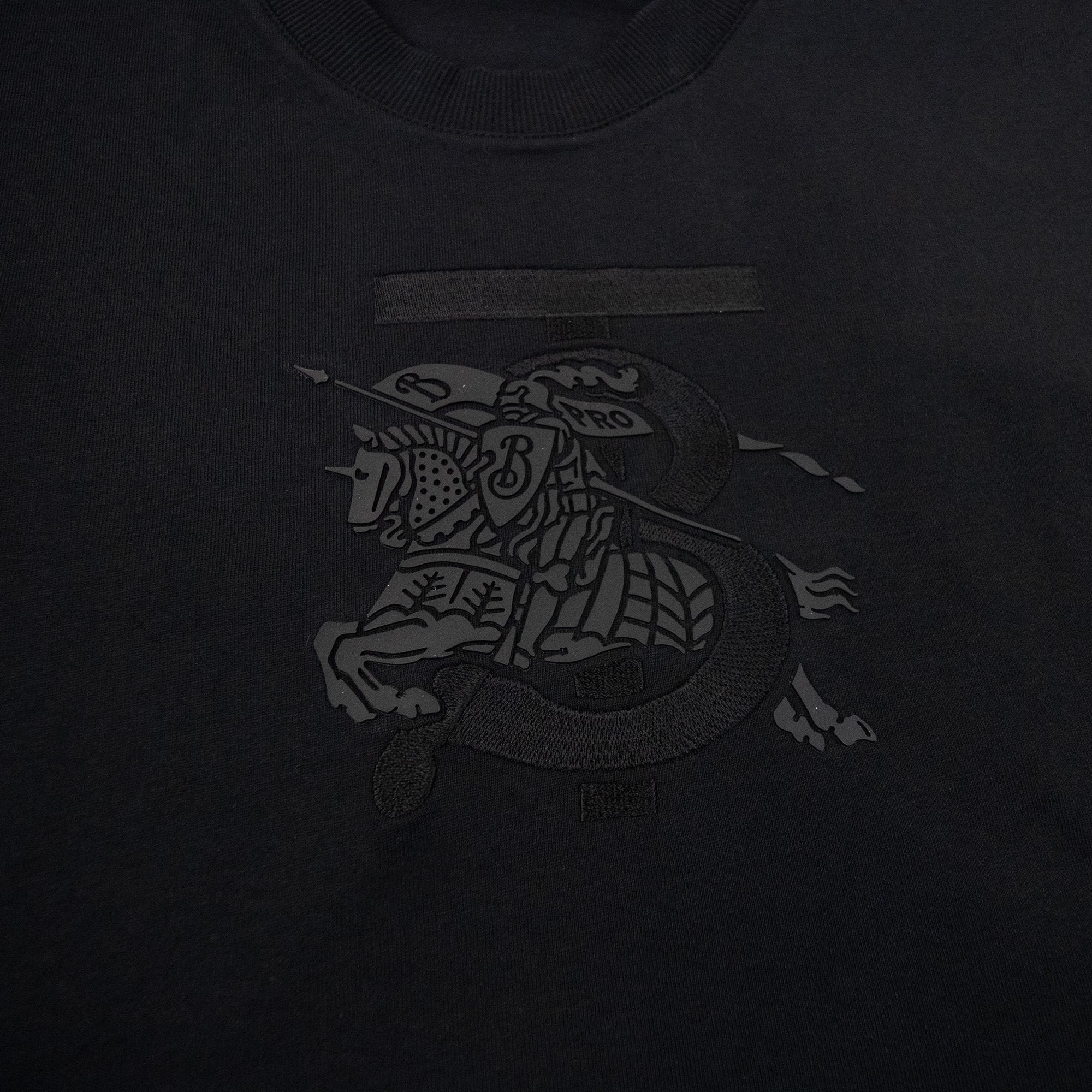Burberry Tristan Embroidered Ekd T-shirt Black