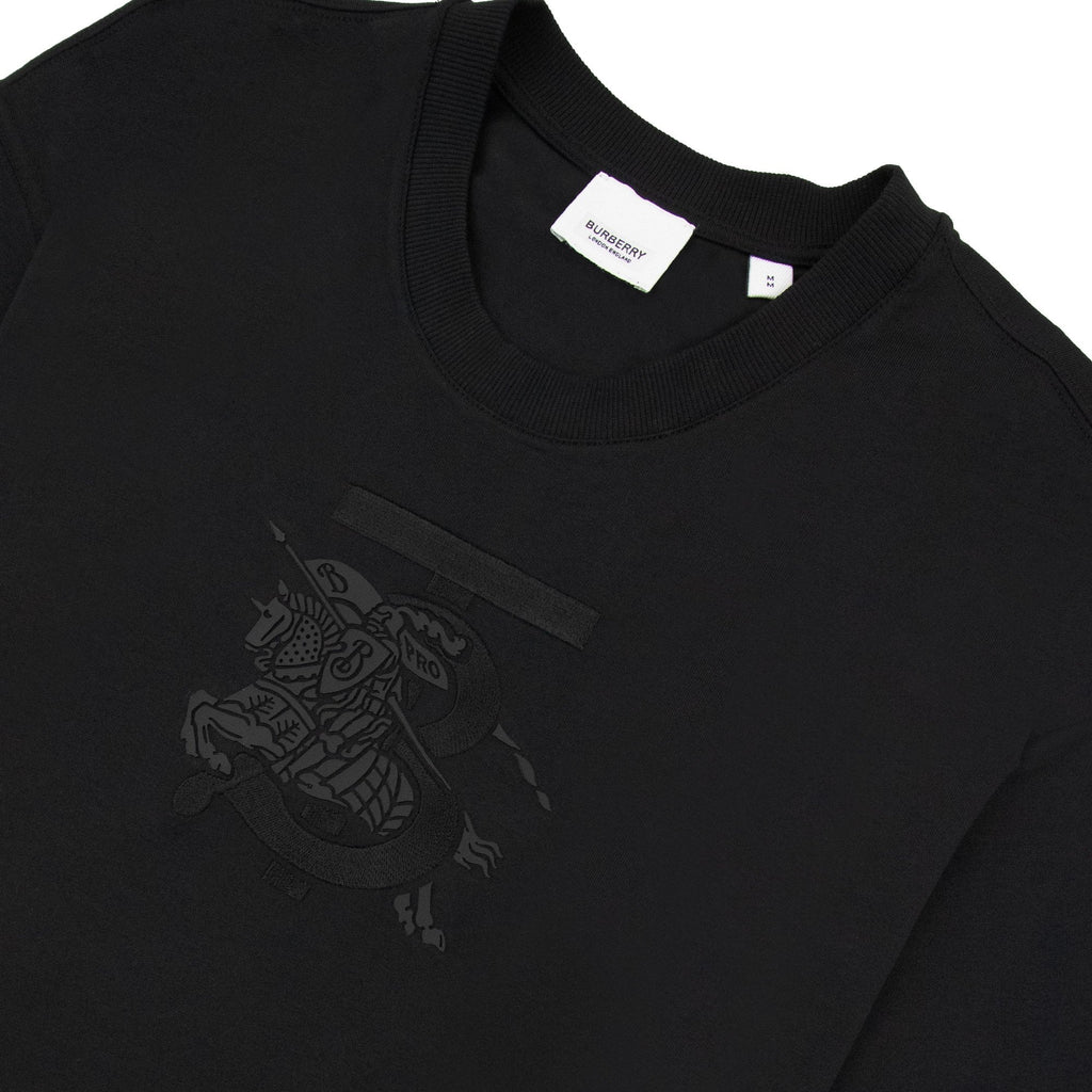 Burberry Tristan Embroidered Ekd T-shirt Black
