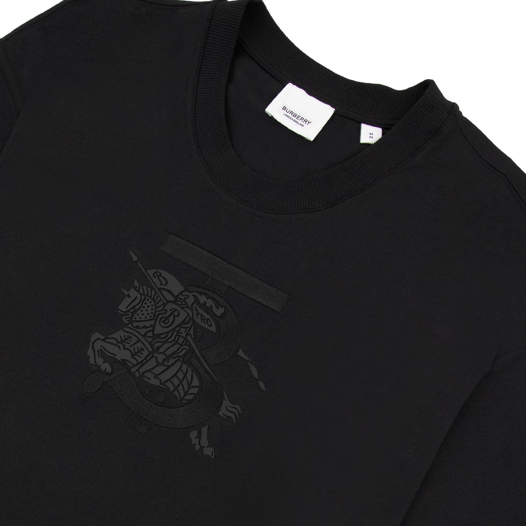 Burberry Tristan Embroidered Ekd T-shirt Black