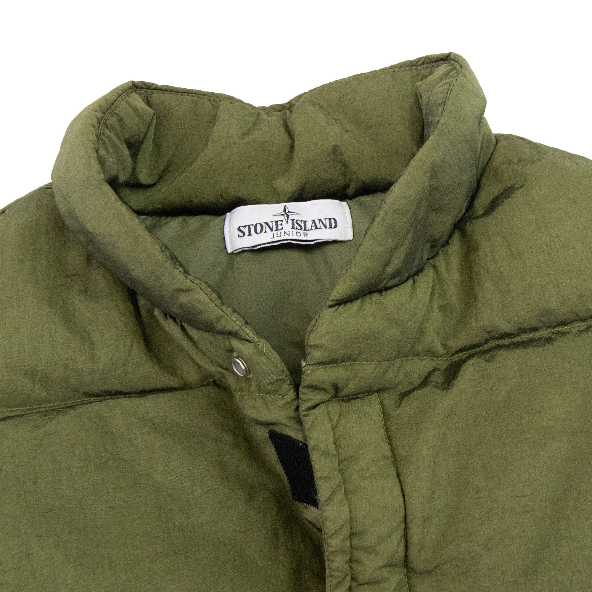 Stone Island Junior G0319 Nylon Metal In Econyl Gillet Khaki V0054