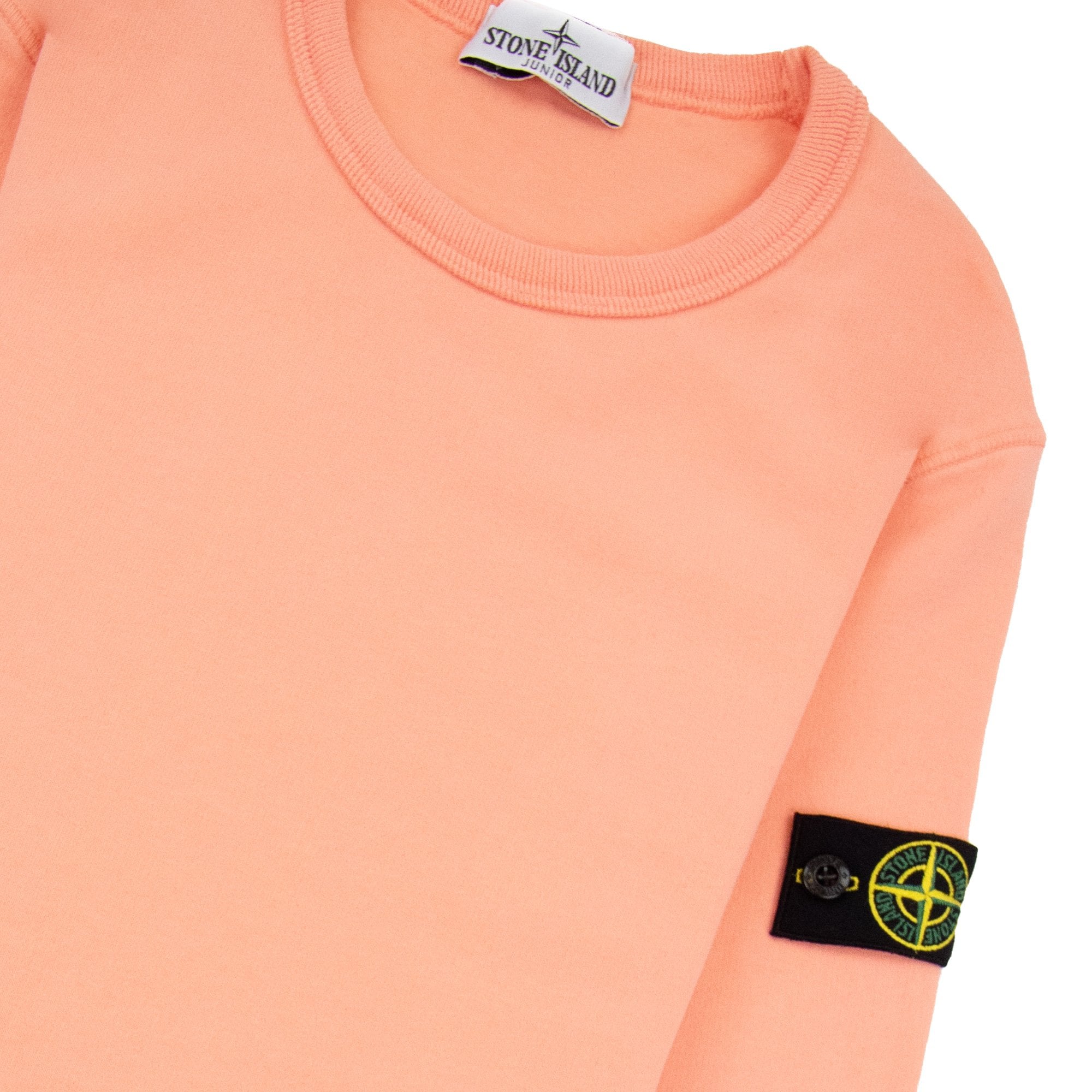 Stone Island Junior 61320 Crewneck Sweatshirt Salmon V0081