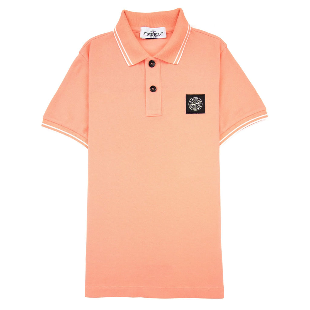 Stone Island Juniors Polo SS Kids Salmon V0081