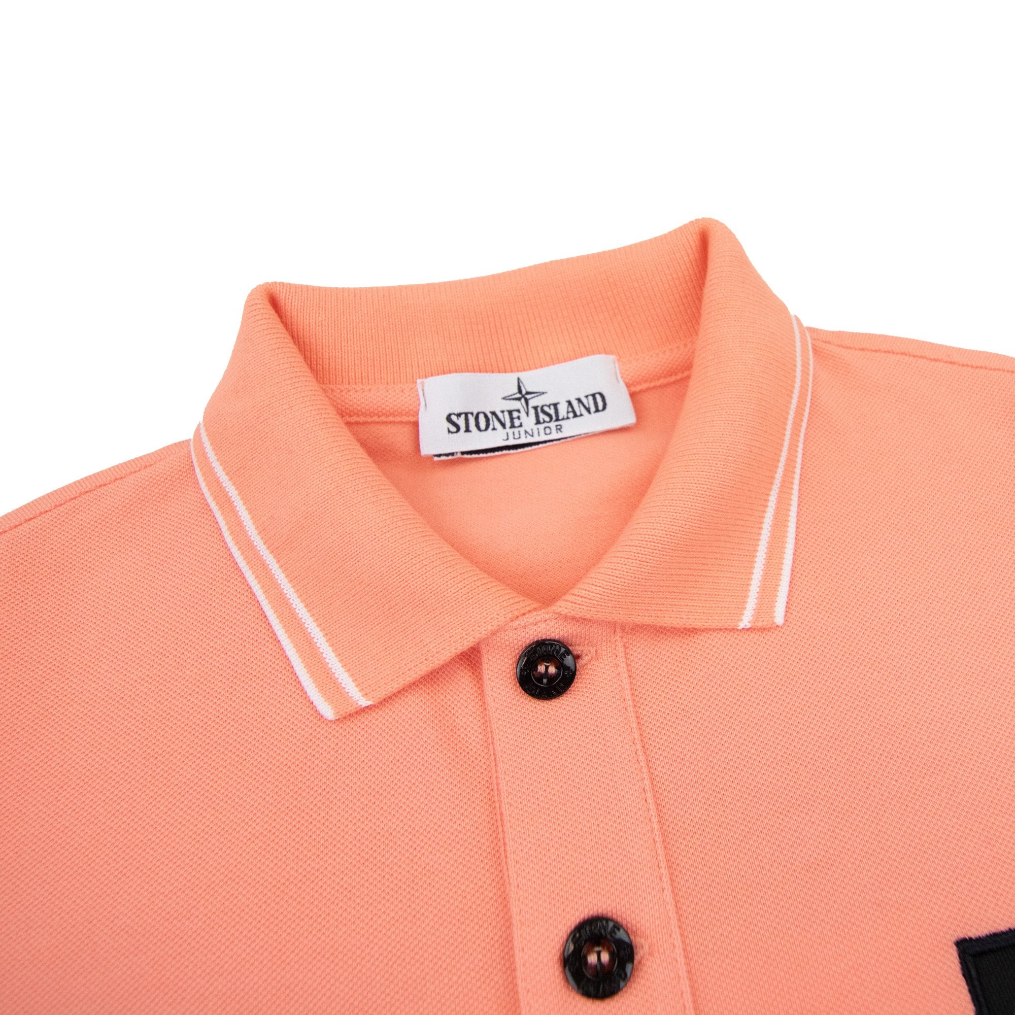 Stone Island Juniors Polo SS Kids Salmon V0081