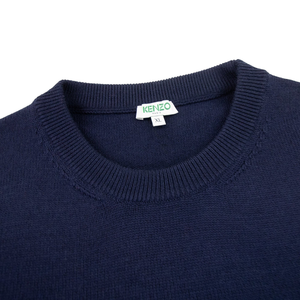 Kenzo Writing Knit Navy