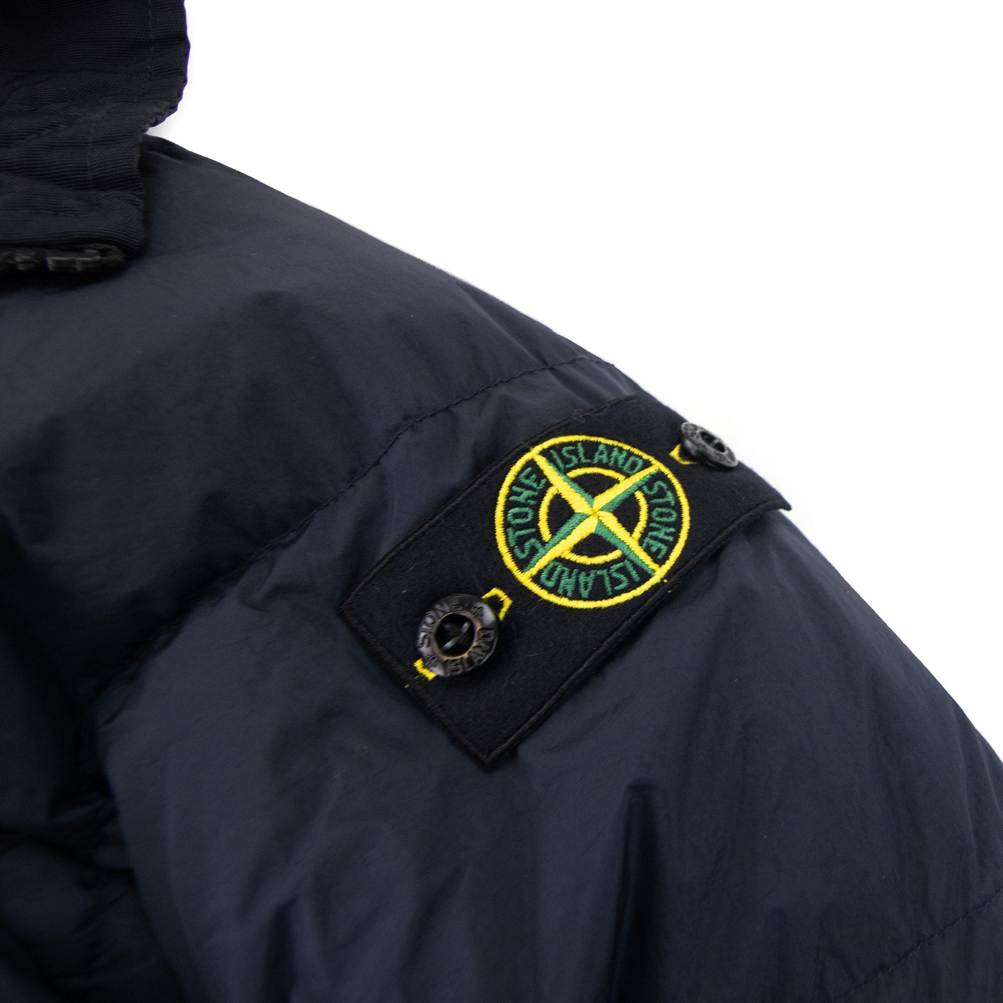 Stone Island Junior 402233 Garment Dyed Crinkle Reps R-ny Down Jacket Navy V0020