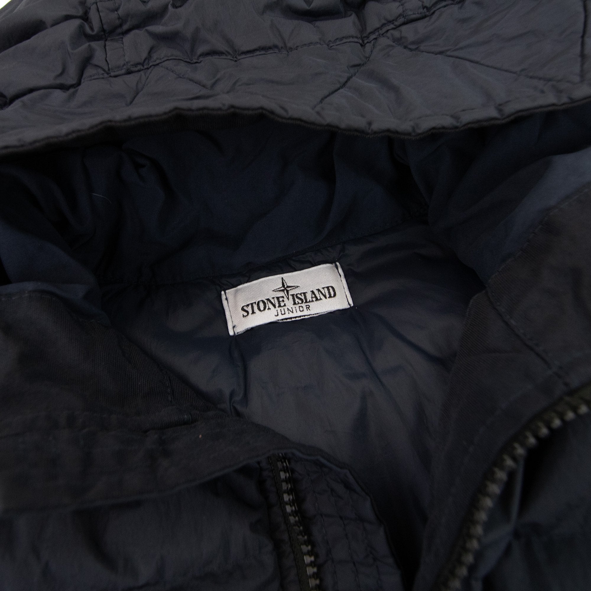Stone Island Junior 402233 Garment Dyed Crinkle Reps R-ny Down Jacket Navy V0020