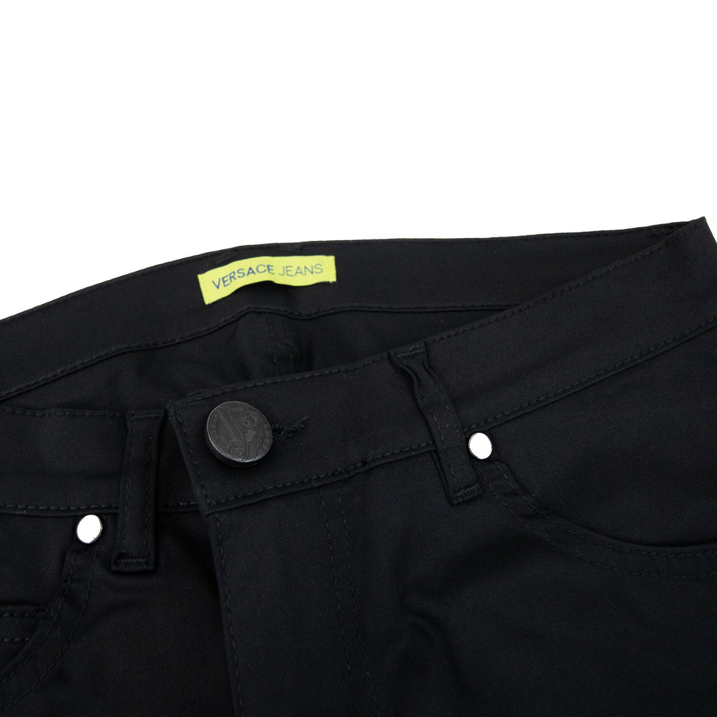 Versace Jeans Raso Tiger Metal Logo Jean Black