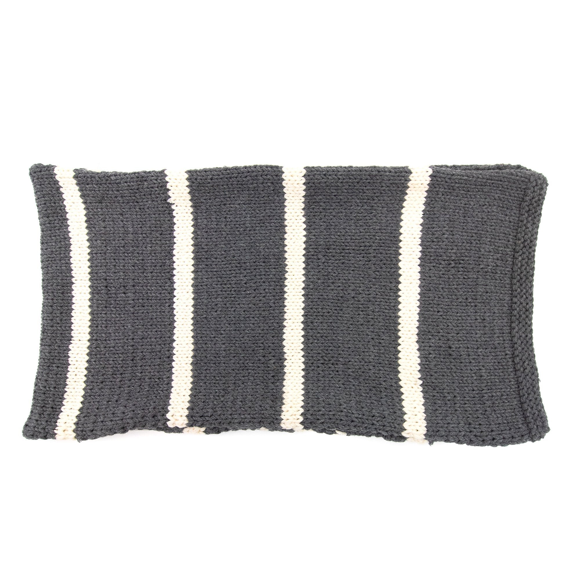 Prada Intarsio Hand Made Knitted Scarf Dark Grey