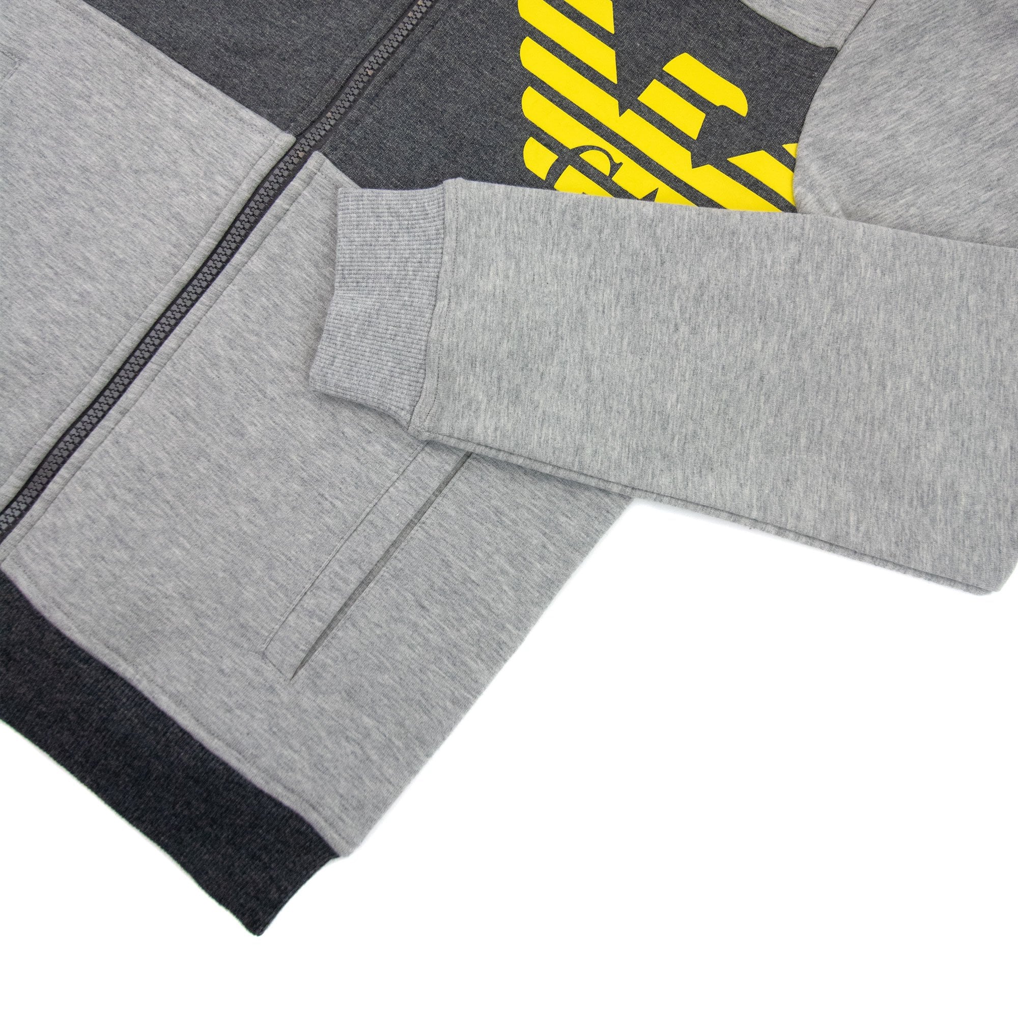 Armani Junior Eagle Logo Tracksuit Top Grey