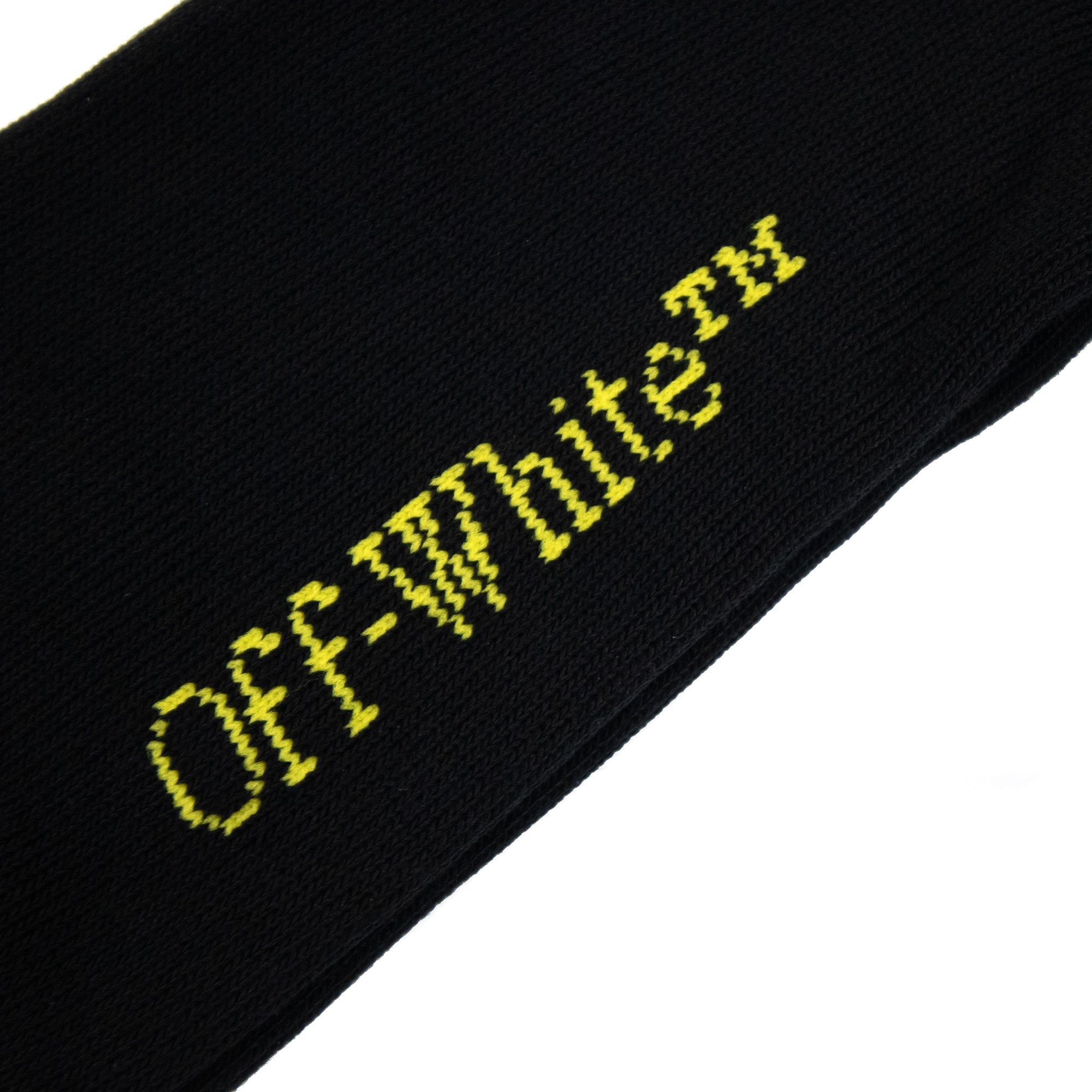 Off White Off-white Arrow Medium Bookish Socks Black/yellow