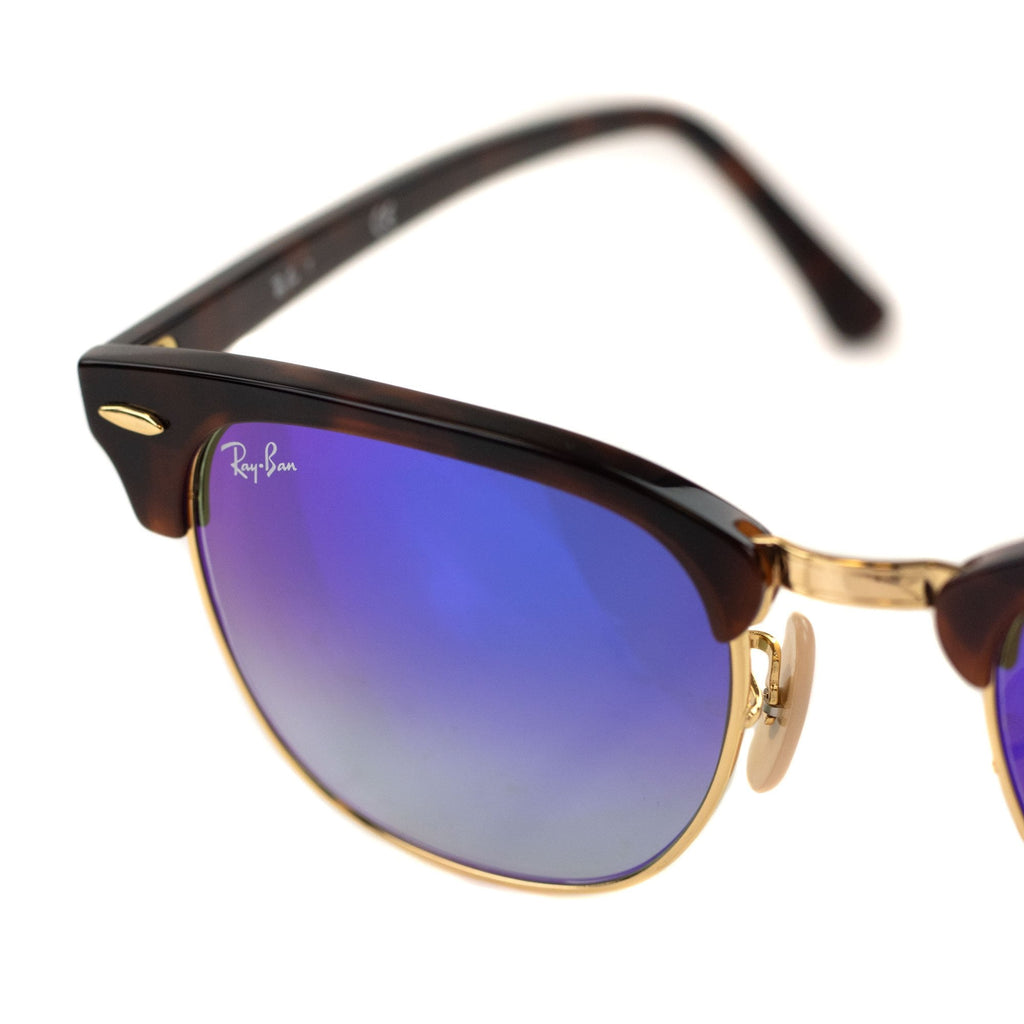 Ray.ban Clubmaster Flash Lense Sunglasses Blue