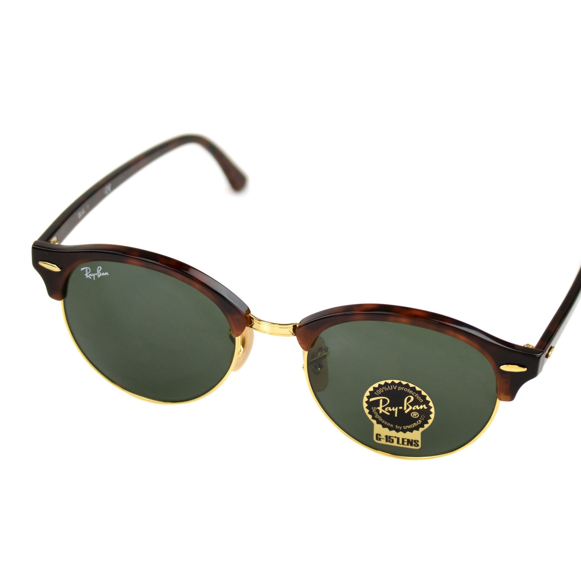 Ray.ban Clubround Classic Sunglasses Dark Green