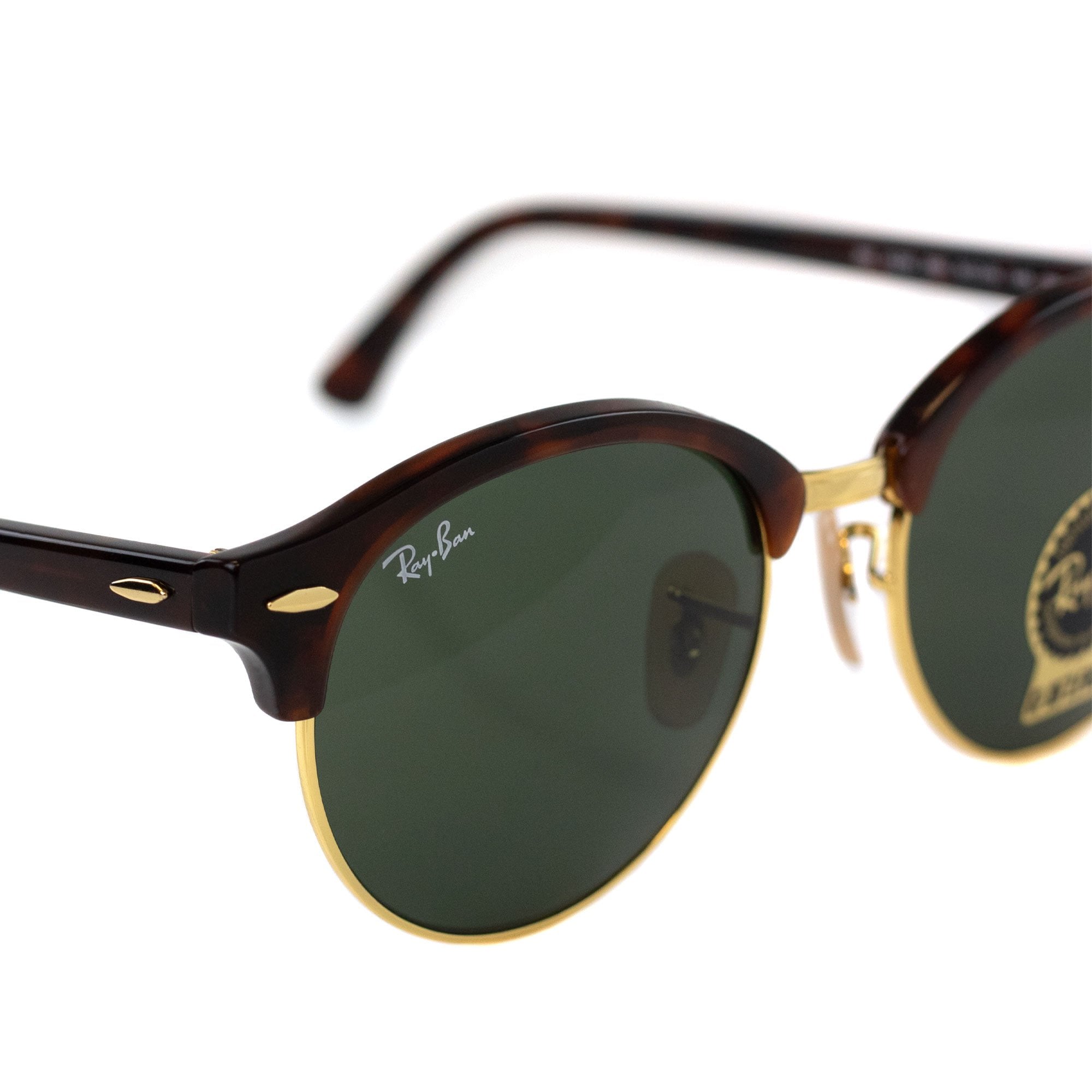Ray.ban Clubround Classic Sunglasses Dark Green