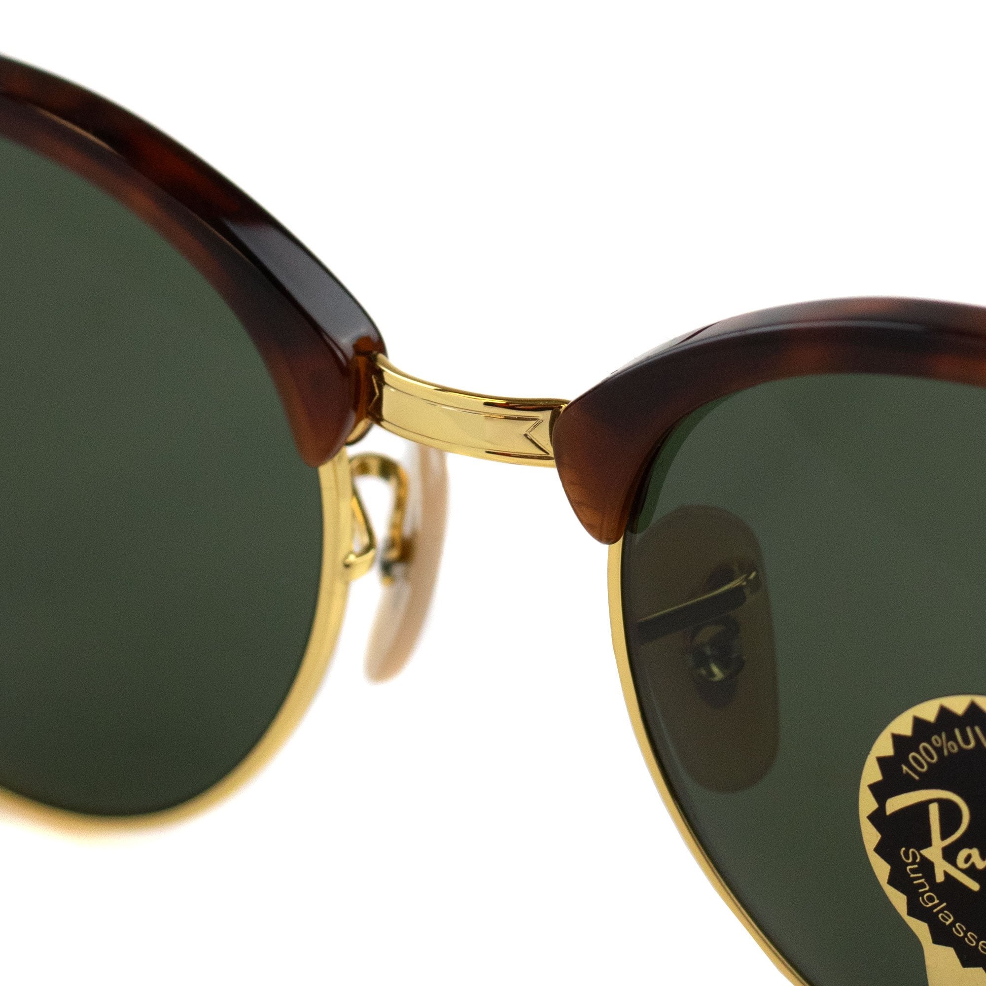 Ray.ban Clubround Classic Sunglasses Dark Green