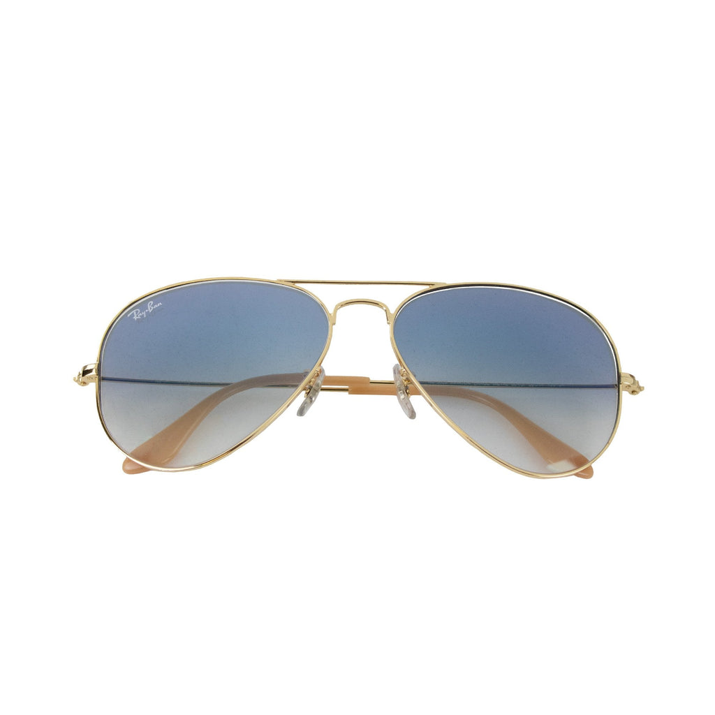 Ray.ban Aviator Large Metal Sunglasses Gold/blue