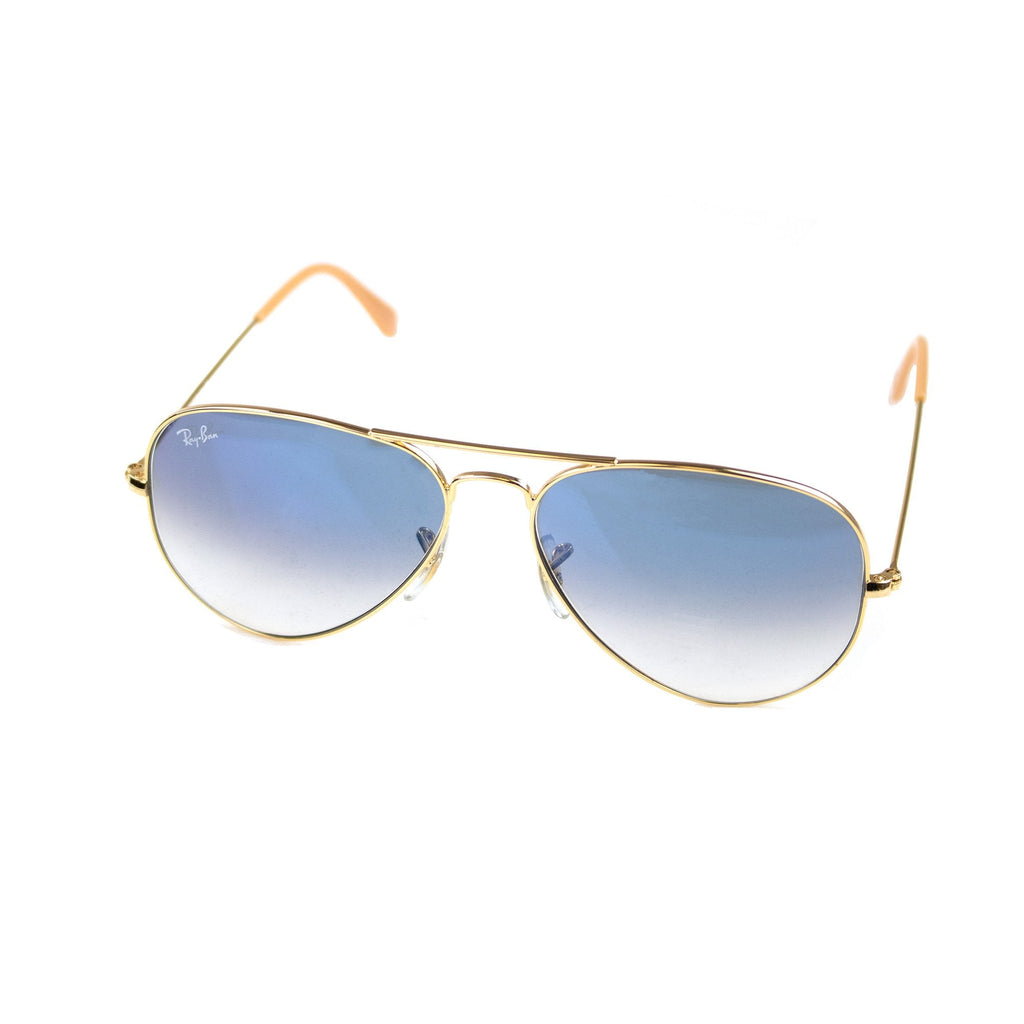 Ray.ban Aviator Large Metal Sunglasses Gold/blue