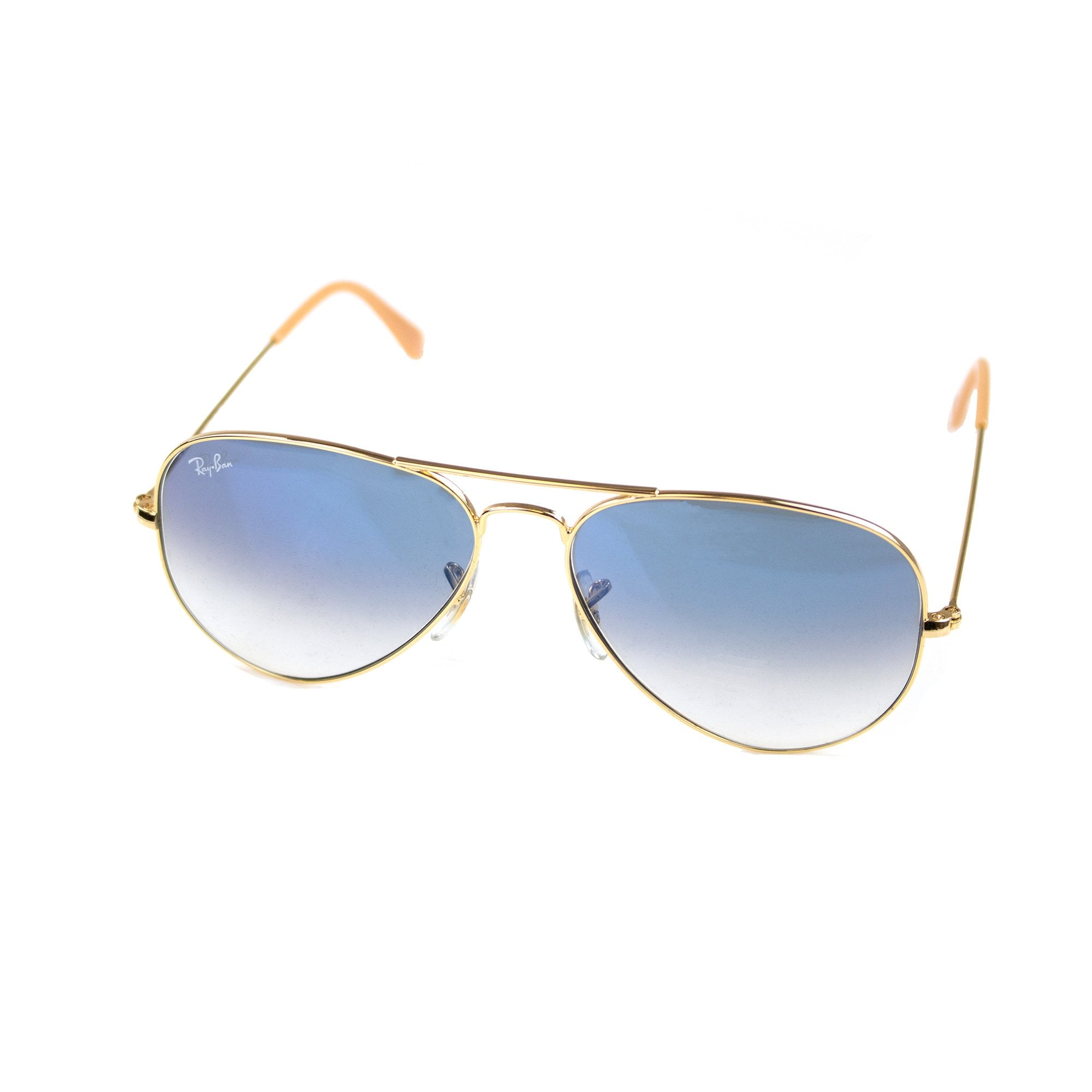 Ray.ban Aviator Large Metal Sunglasses Gold/blue