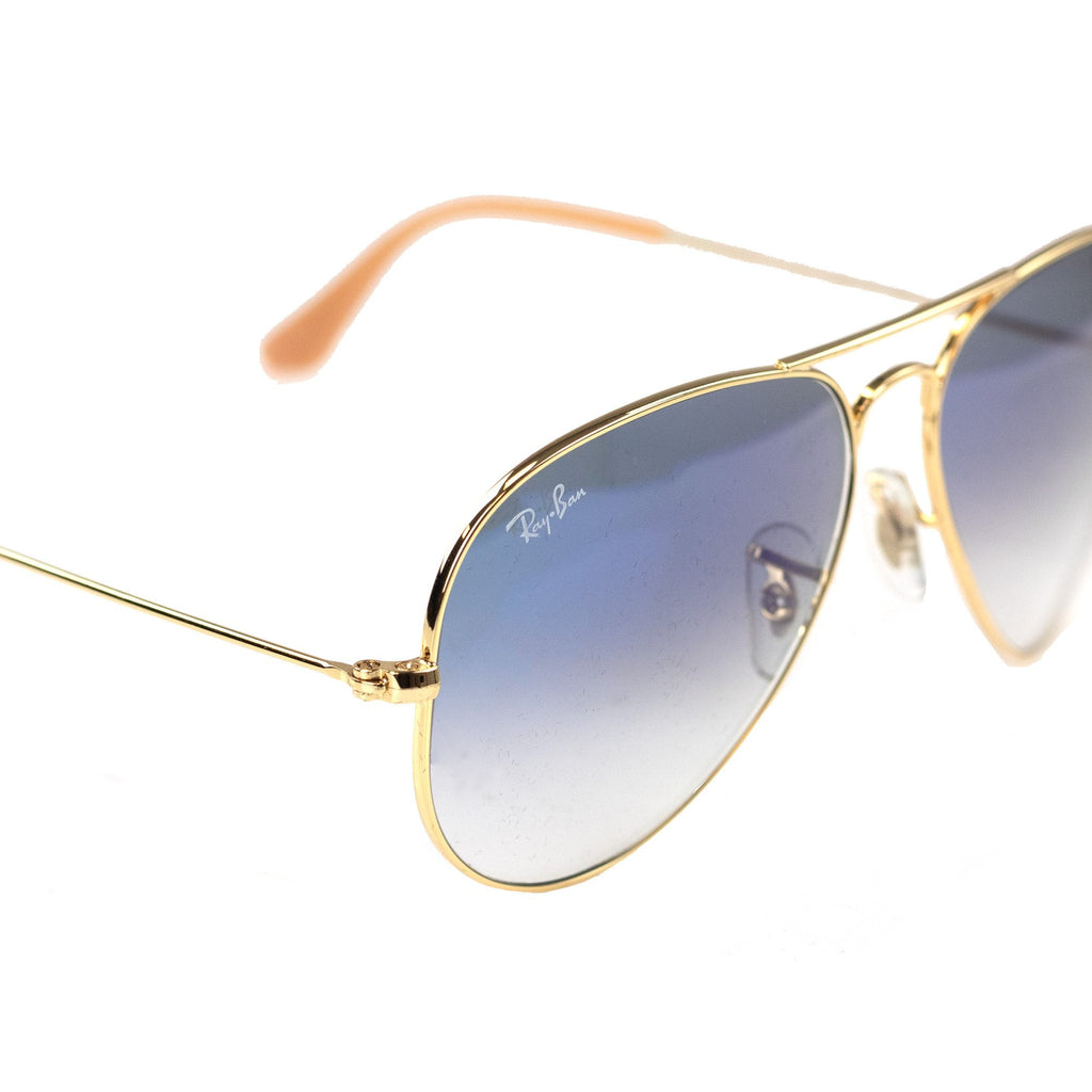 Ray.ban Aviator Large Metal Sunglasses Gold/blue
