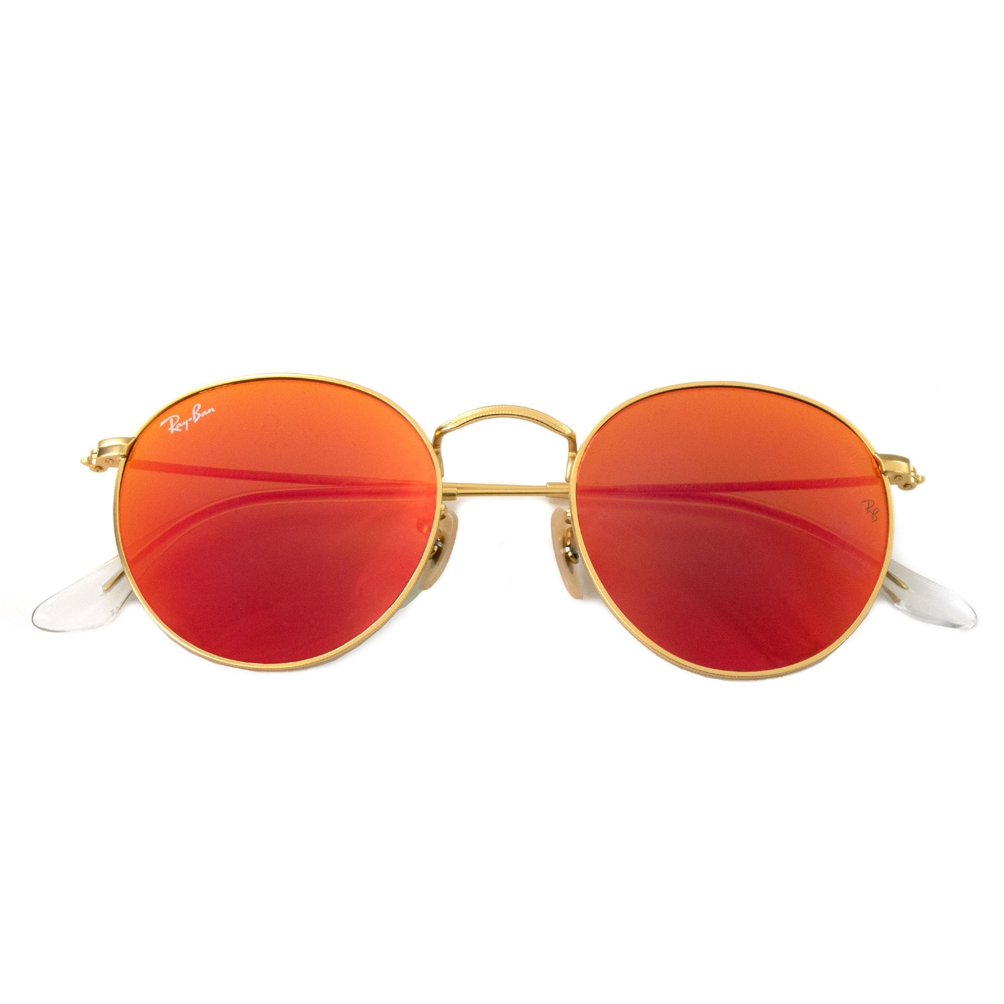 Ray.ban Round Metal Sunglasses Brown