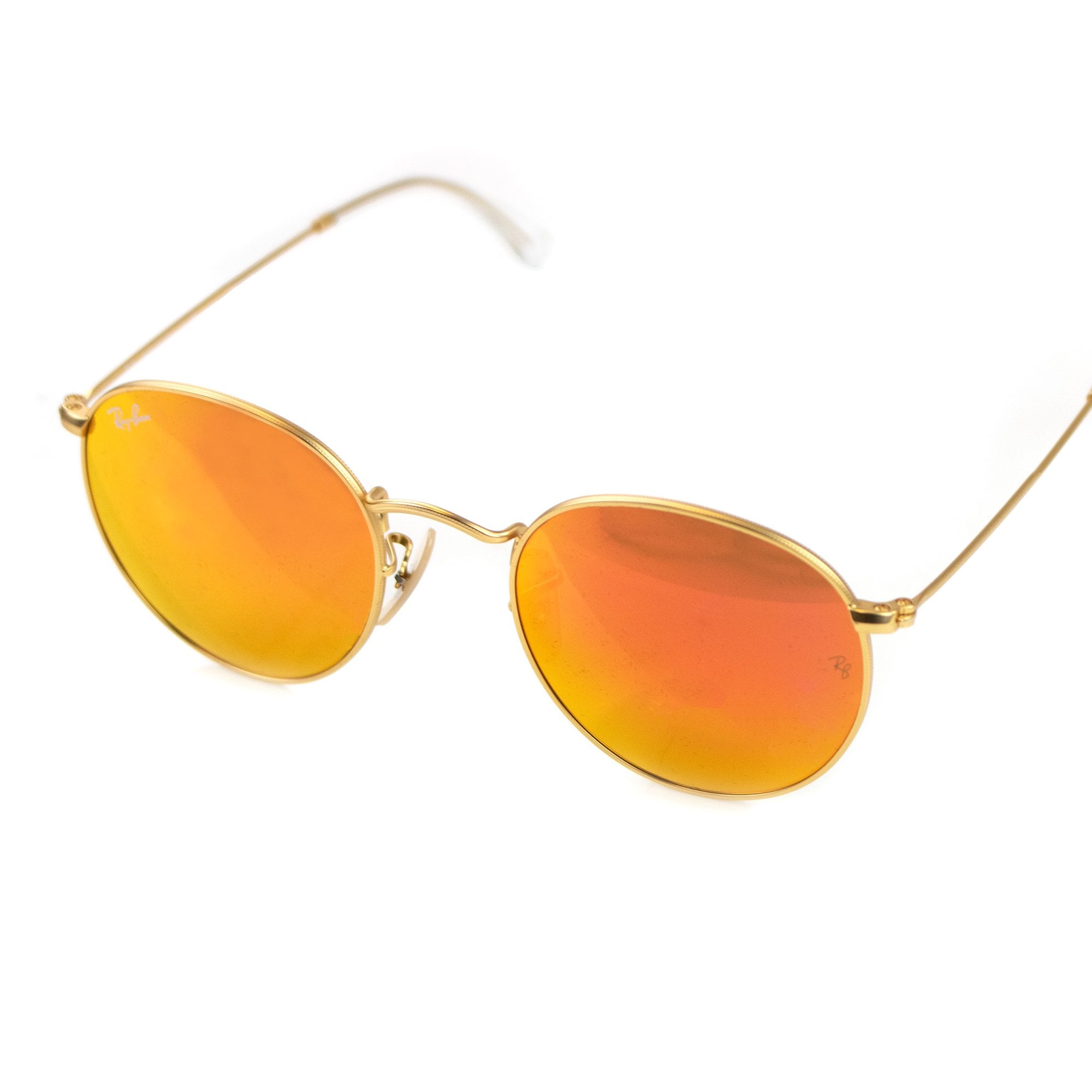 Ray.ban Round Metal Sunglasses Brown