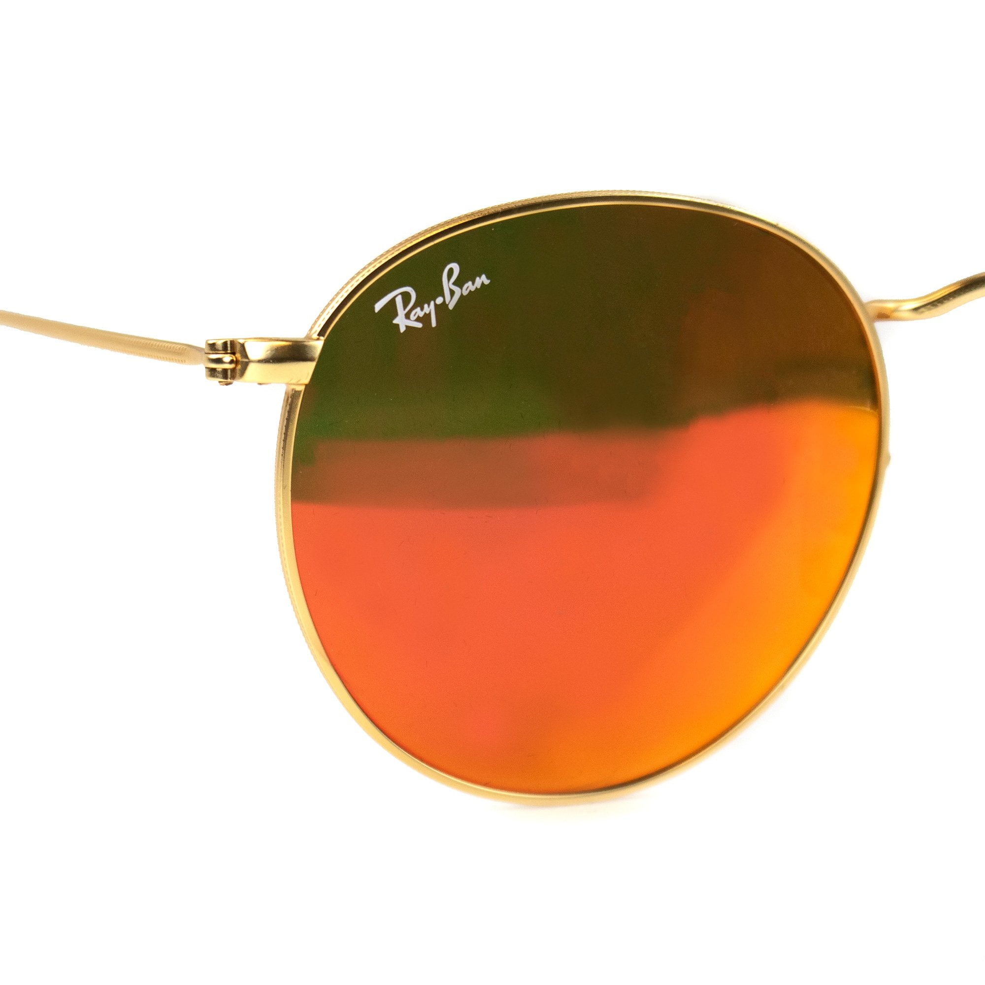 Ray.ban Round Metal Sunglasses Brown
