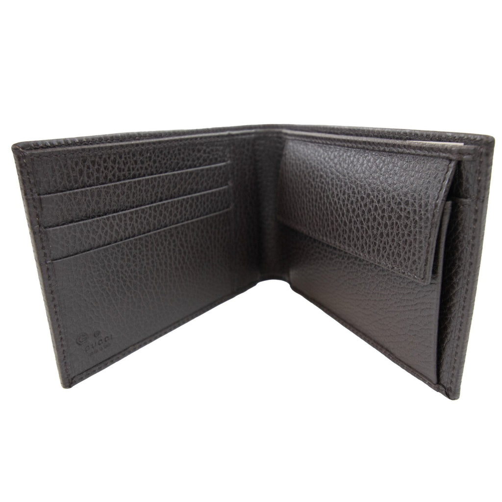Gucci Gg Canvas Leather Wallet Brown